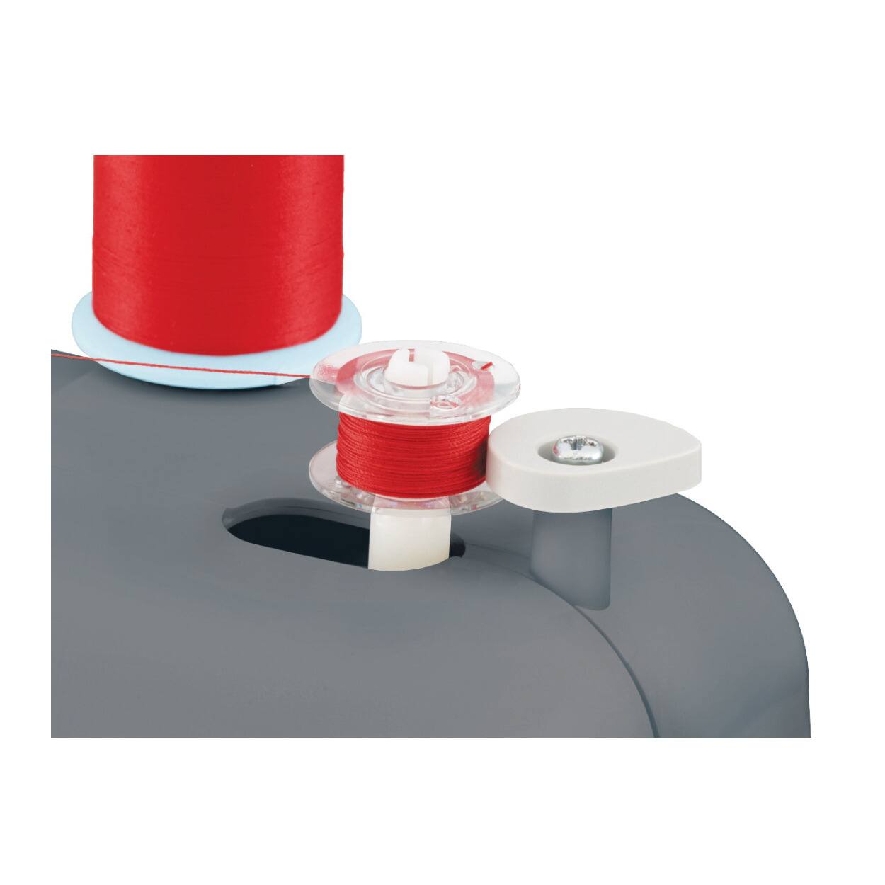 Angle. Brother - Brother RLX3817G 17-Stitch Sewing Machine (Gray, Refurbished).