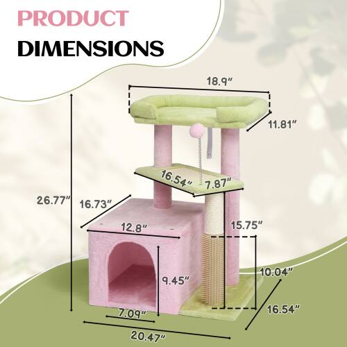 PRODUCT DIMENSIONS  
18.9"  
11.81"  
26.77"  
16.73"  
16.54"  
7.87"  
12.8"  
15.75"  
9.45"  
10.04"  
7.09"  
20.47"  
16.54"