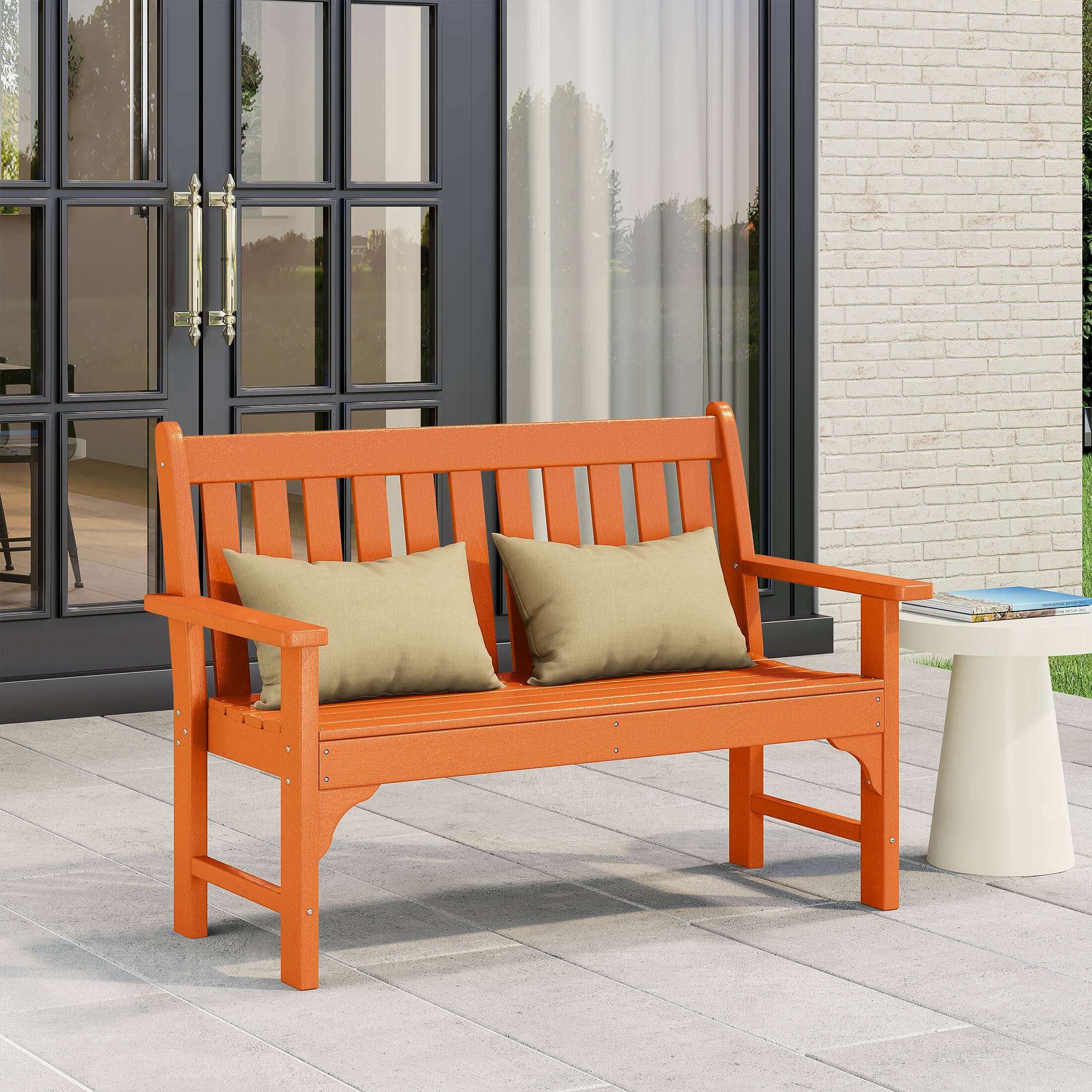 WestinTrends Malibu Outdoor 2 Person All Weather HDPE Front Porch ...