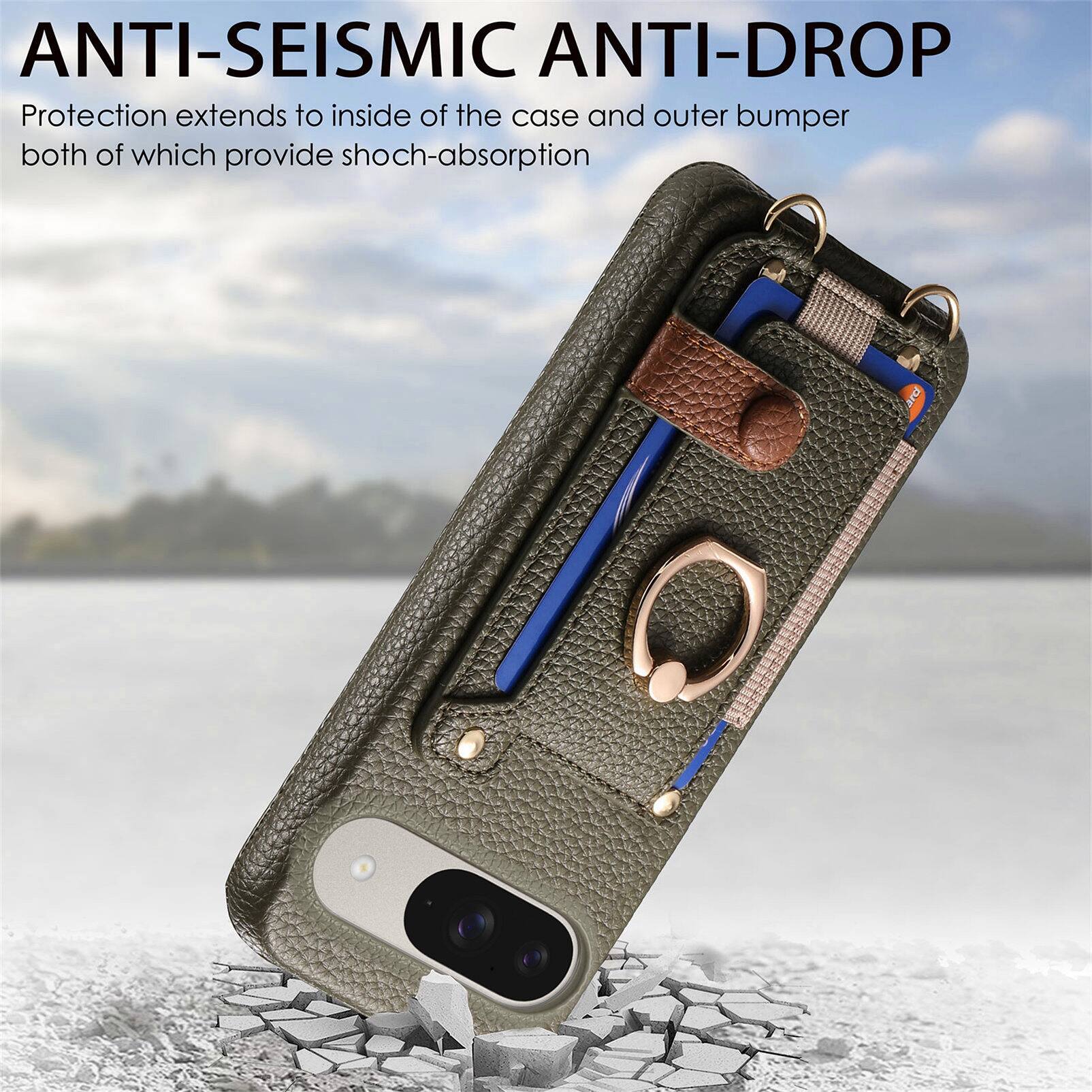 ANTI-SEISMIC ANTI-DROP  
Protection extends to inside of the case and outer bumper both of which provide shock-absorption
