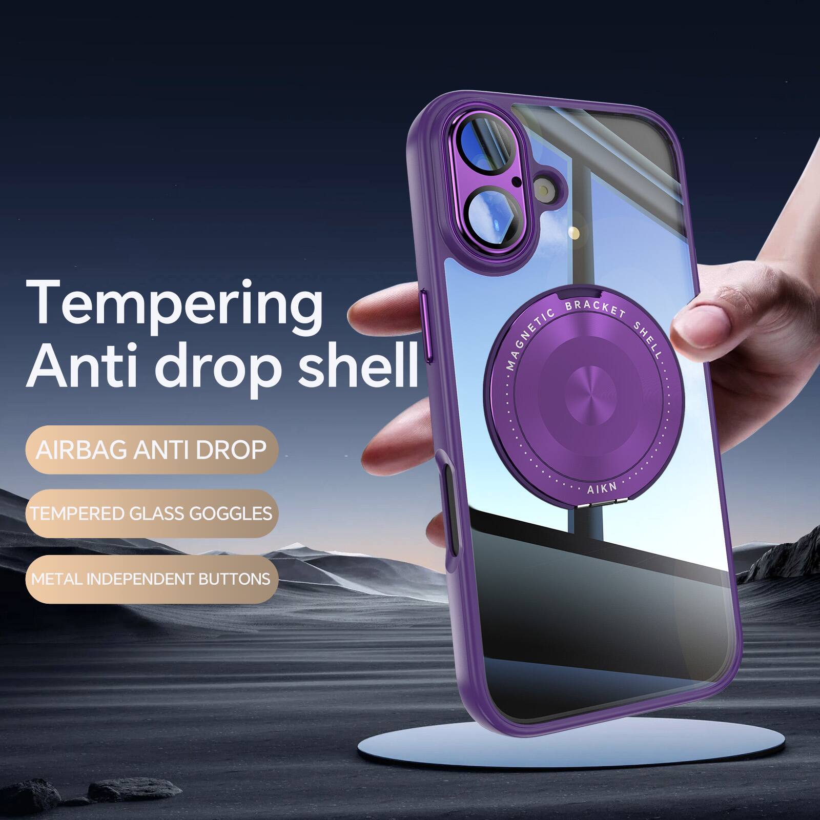 Tempering Anti drop shell  
AIRBAG ANTI DROP  
TEMPERED GLASS GOGGLES  
METAL INDEPENDENT BUTTONS