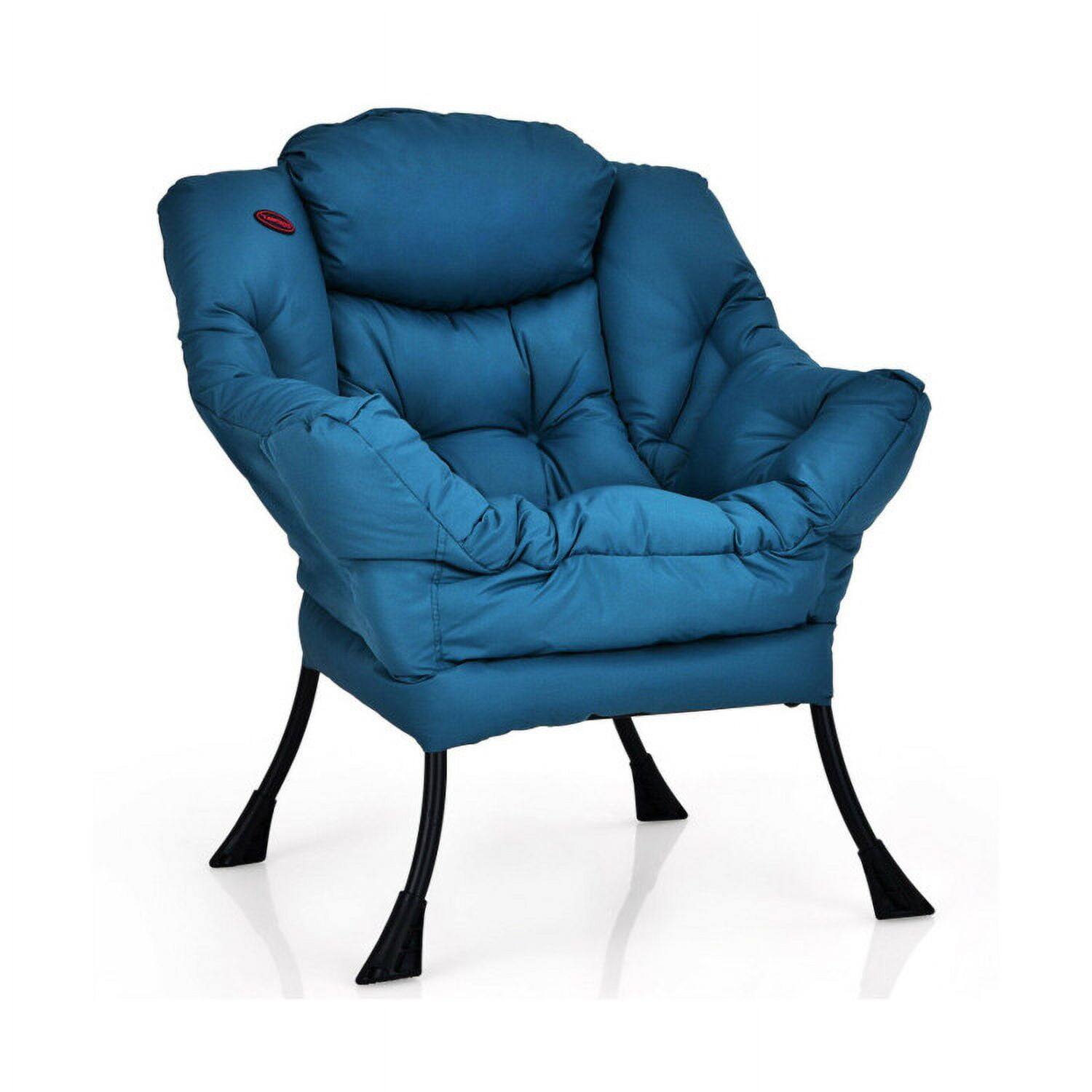 Back. Kadyn - Lounge Chair, Accent Armchair Leisure Chair, Suitable for Home Decor & Daily Use - Blue.