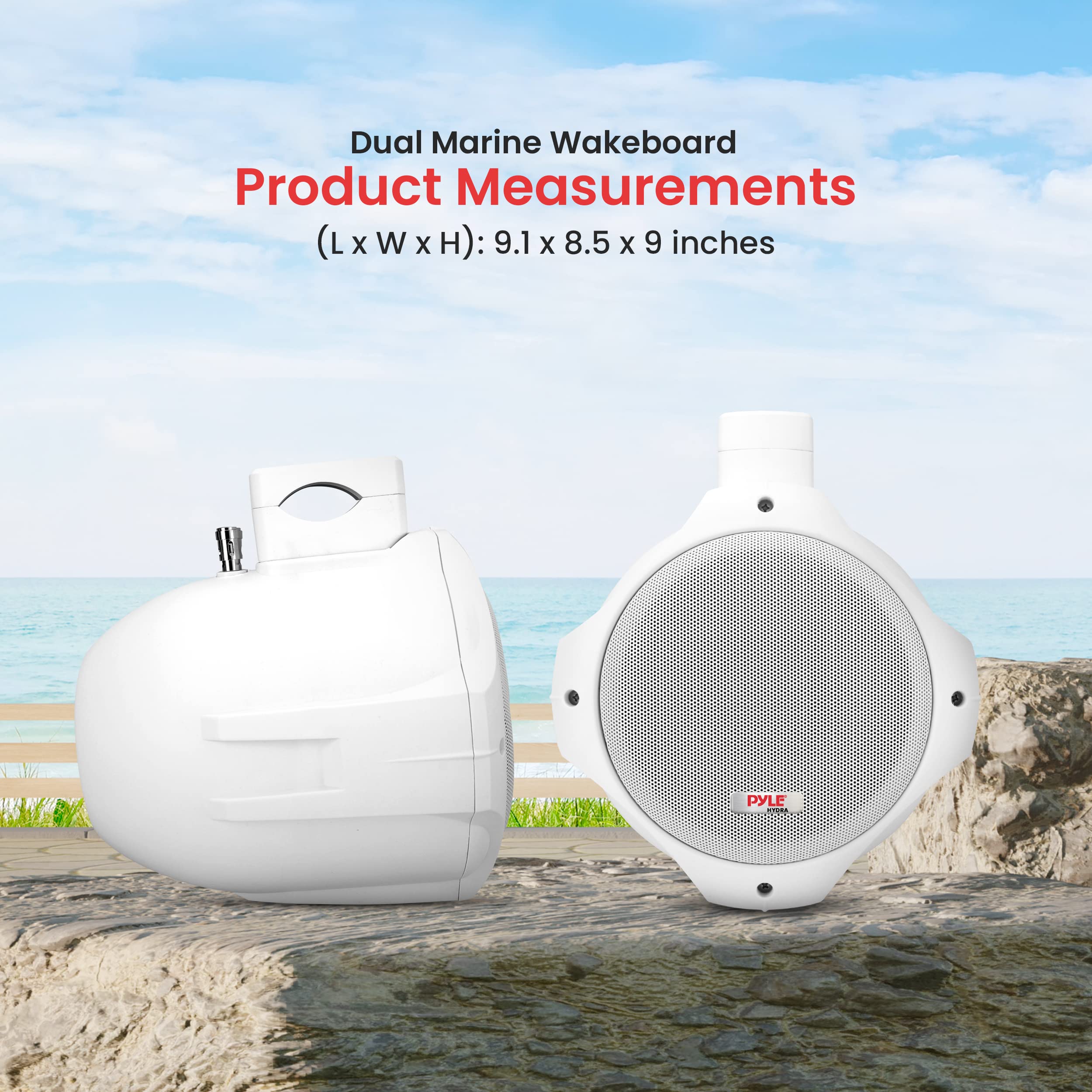 Dual Marine Wakeboard Product Measurements (L x W x H): 9.1 x 8.5 x 9 inches
