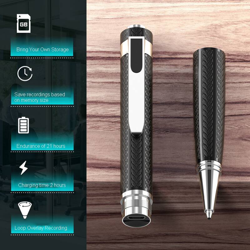 - Bring Your Own Storage
- Save recordings based on memory size
- Endurance of 21 hours
- Charging time 2 hours
- Loop Overlay Recording