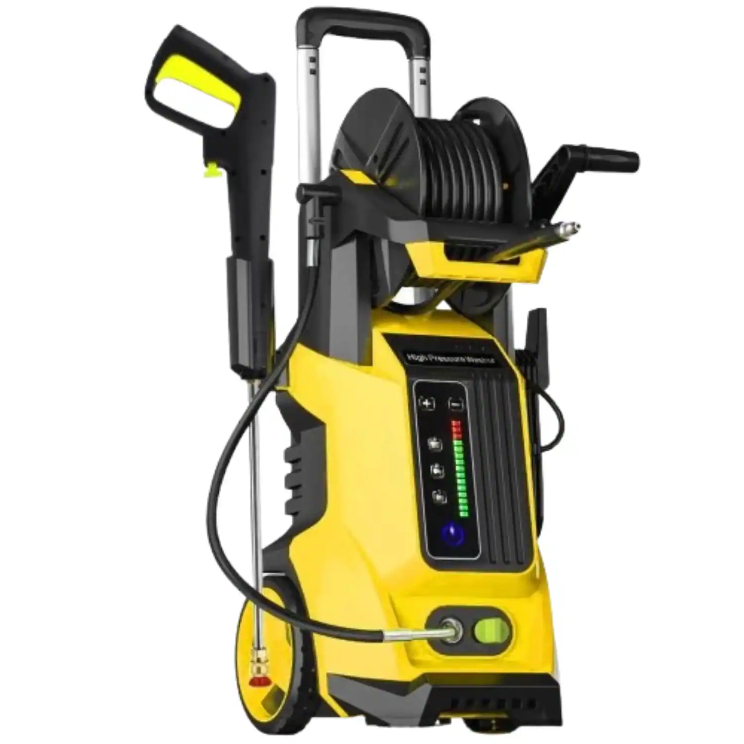 Front. Stock Preferred - 4500 PSI Electric High Pressure Washer with Touch Screen Pressure Control, 1800W, Yellow - Yellow.