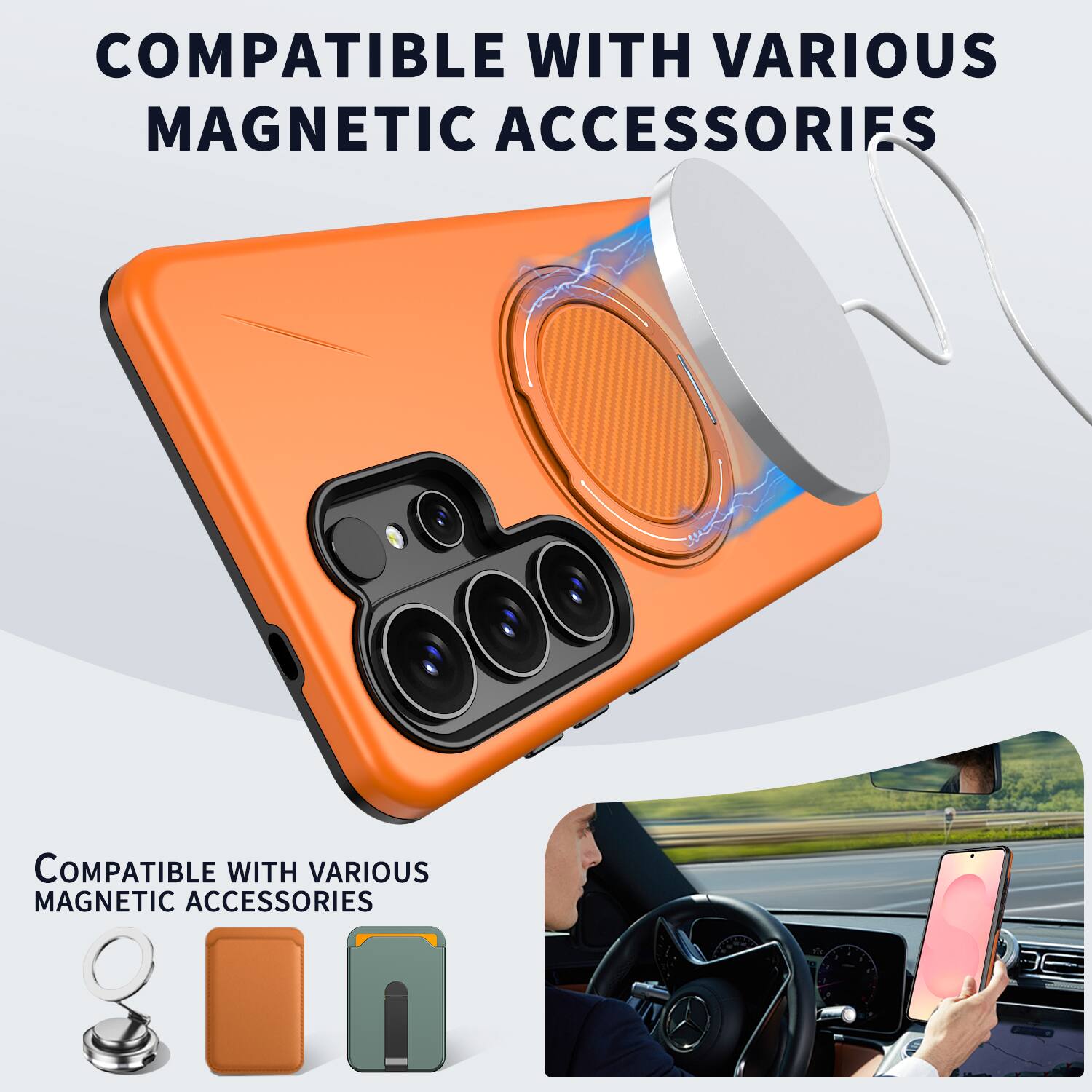 COMPATIBLE WITH VARIOUS MAGNETIC ACCESSORIES
