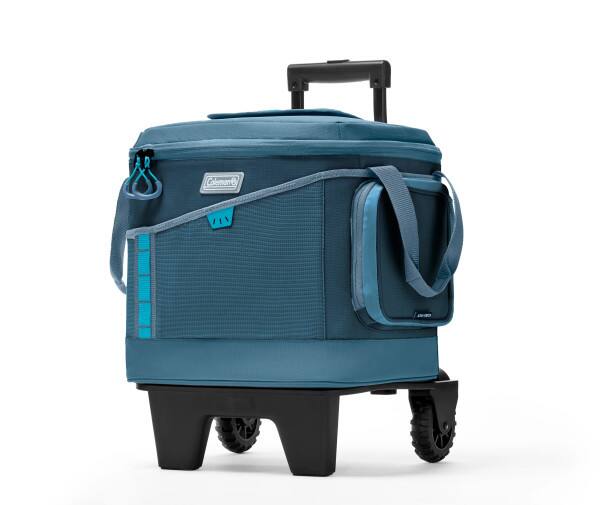 Alt View 1. Coleman - SPORTFLEX 42-Can Soft Cooler with Wheels - Ocean.