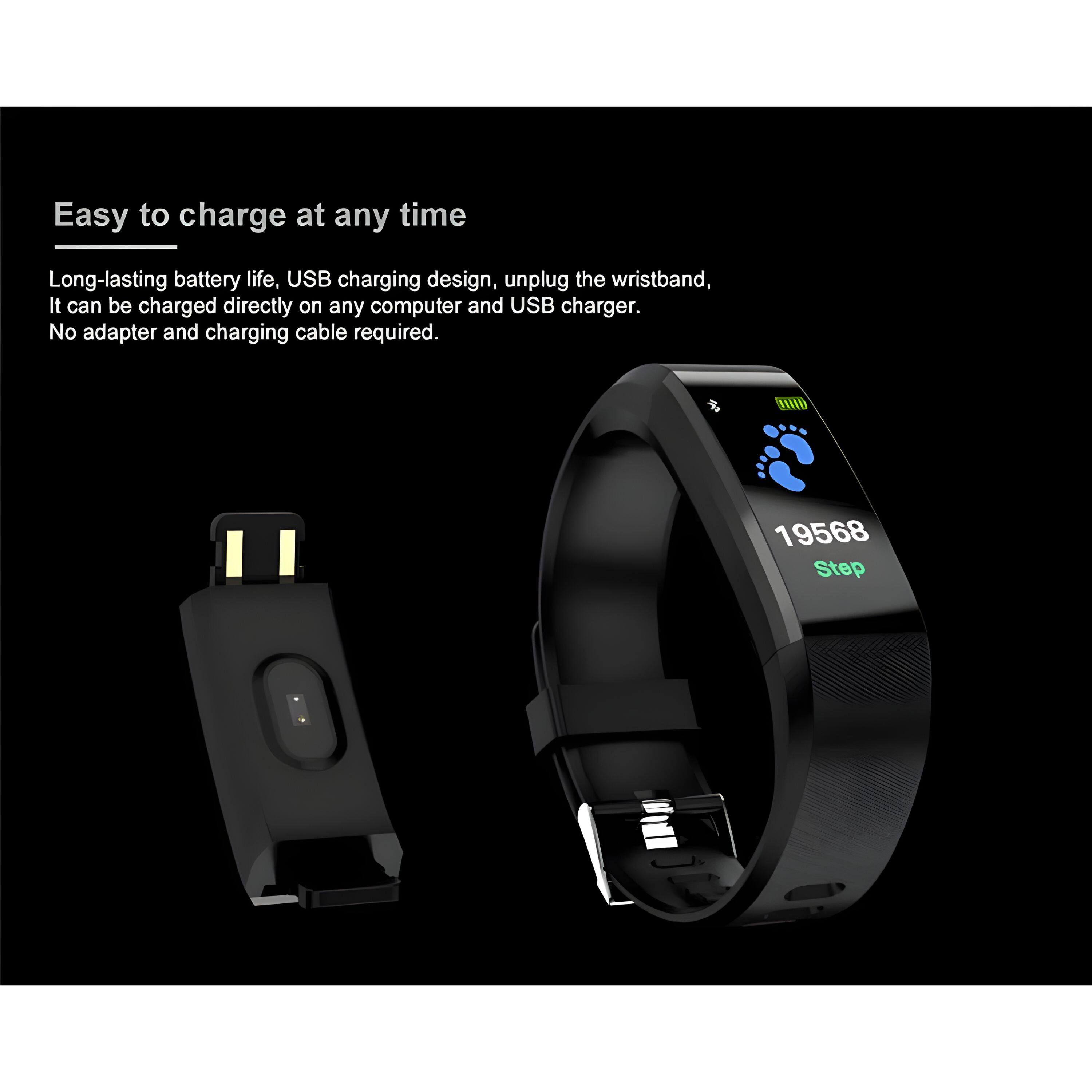 Easy to charge at any time

Long-lasting battery life, USB charging design, unplug the wristband, It can be charged directly on any computer and USB charger. No adapter and charging cable required.

19568 Step