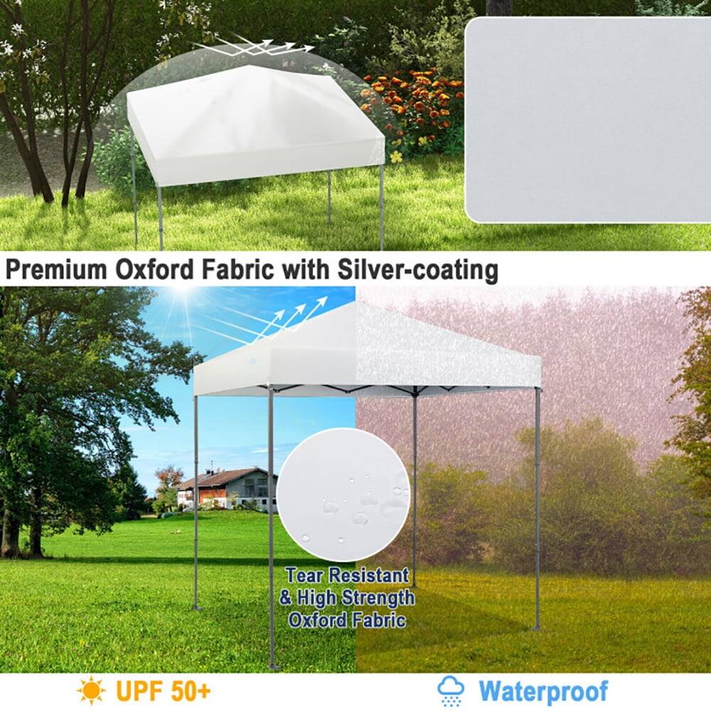 Premium Oxford Fabric with Silver-coating  
Tear Resistant & High Strength Oxford Fabric  
UPF 50+  
Waterproof