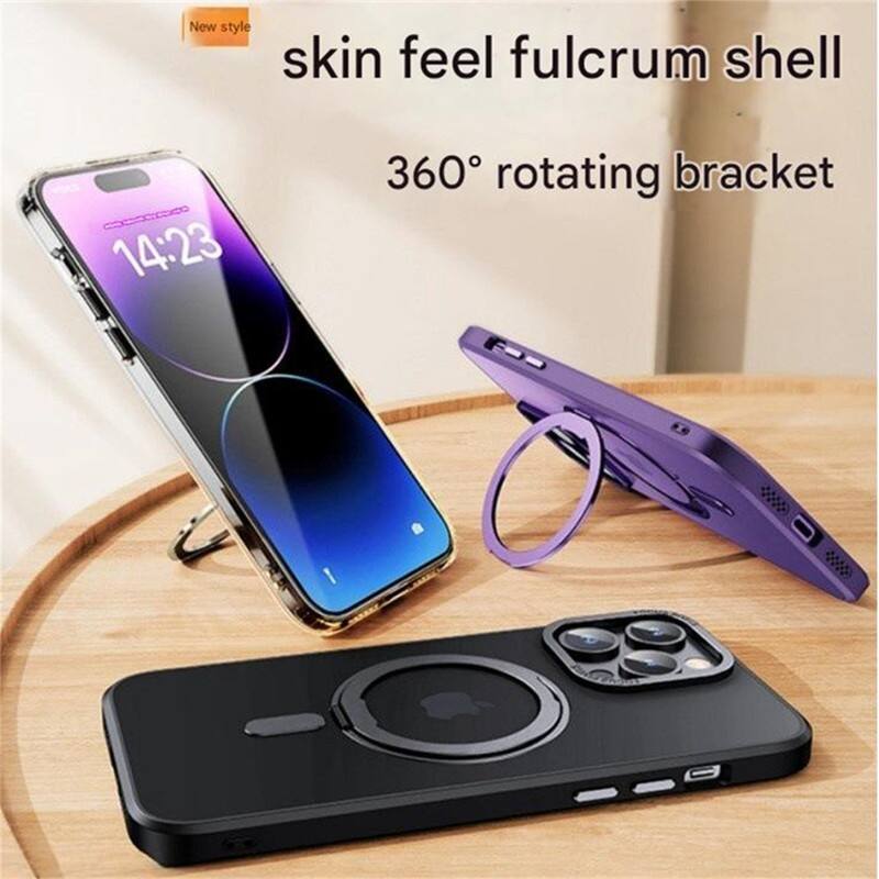 New style skin feel fulcrum shell  
360° rotating bracket