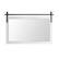 Front. LOVMOR - Rectangle Framed Wall Bathroom Vanity Mirror Accent Mirror - 40" x 26" - White.