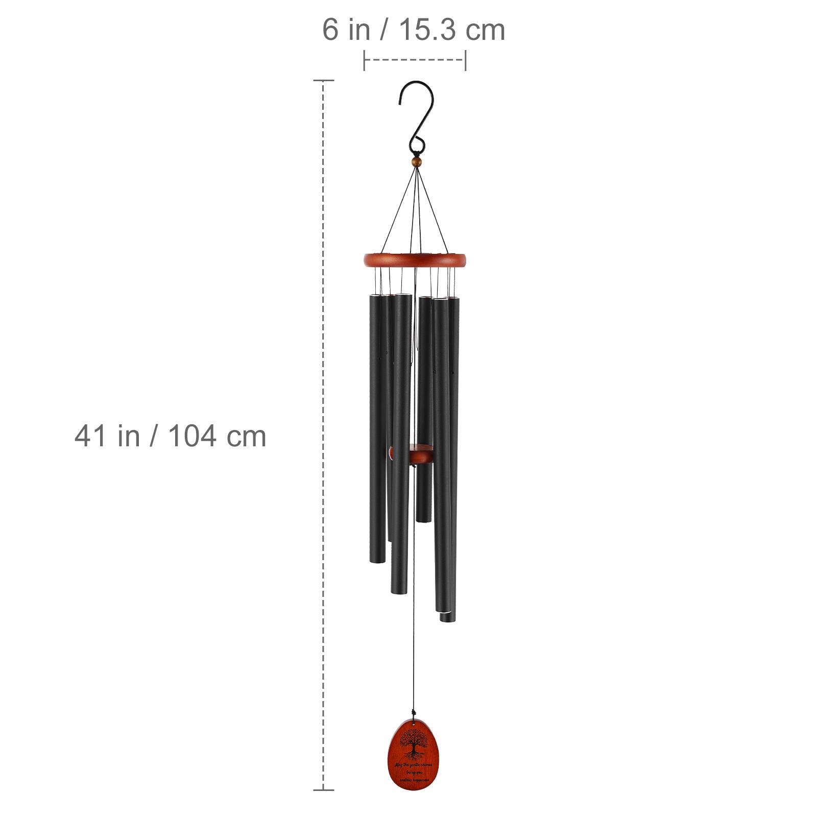 6 in / 15.3 cm  
41 in / 104 cm