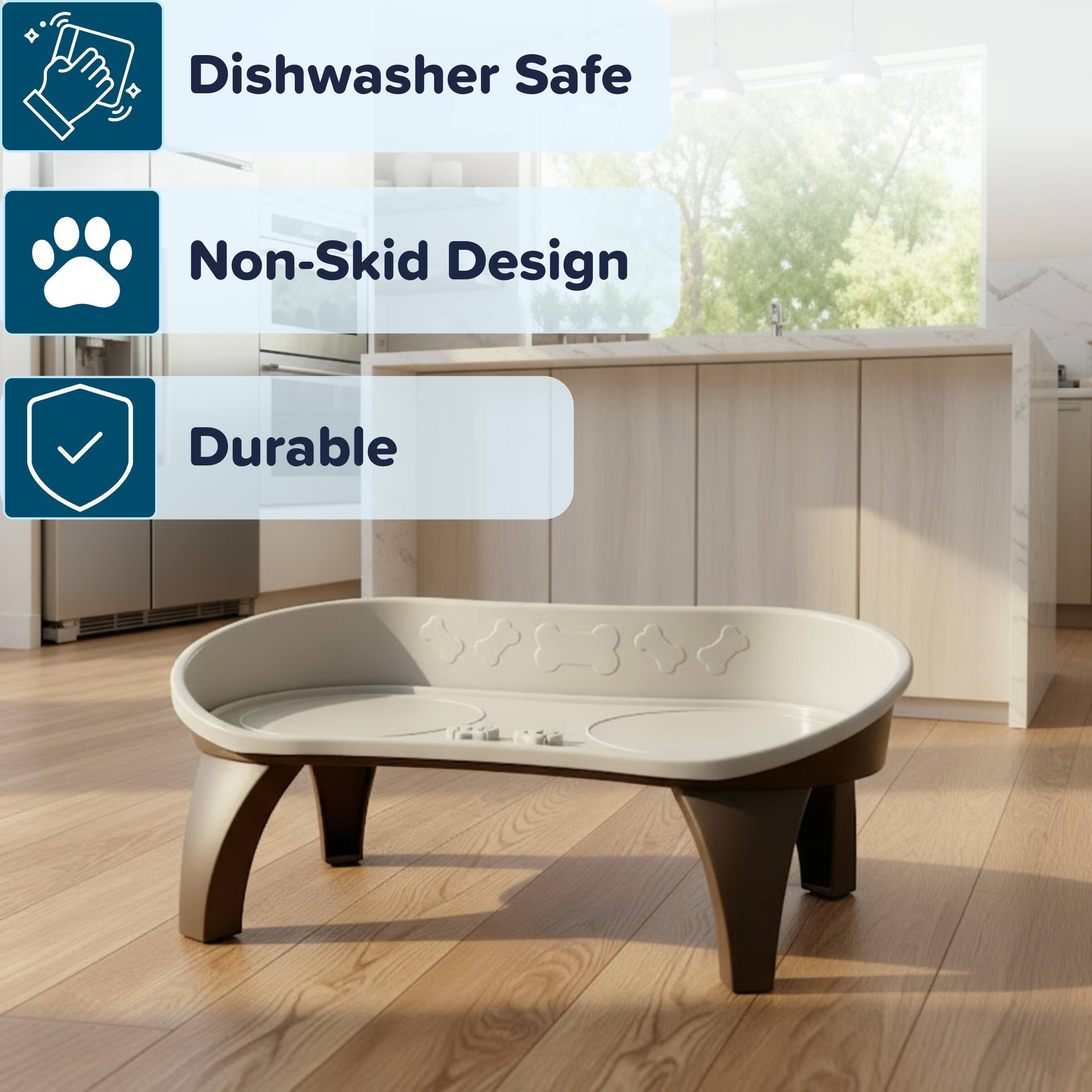 - Dishwasher Safe
- Non-Skid Design
- Durable