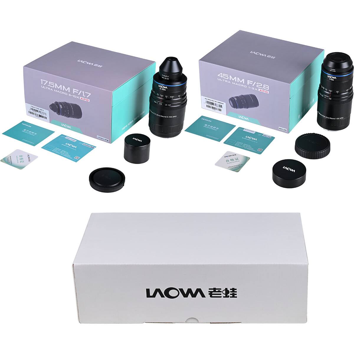 NOW 17.5MM ULTRA MACRO F/1.7 5-10X APO

LAOWA 45MM MACRO F/2.8 1-5X APO

WOW Me 100

VCW.FE

WOW

COCCURS

MON

NON WON MEWO

- LAOWA