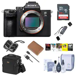 Bundle - Sony - Alpha a7 III 4K UHD Mirrorless Camera, with Accessory Kit
