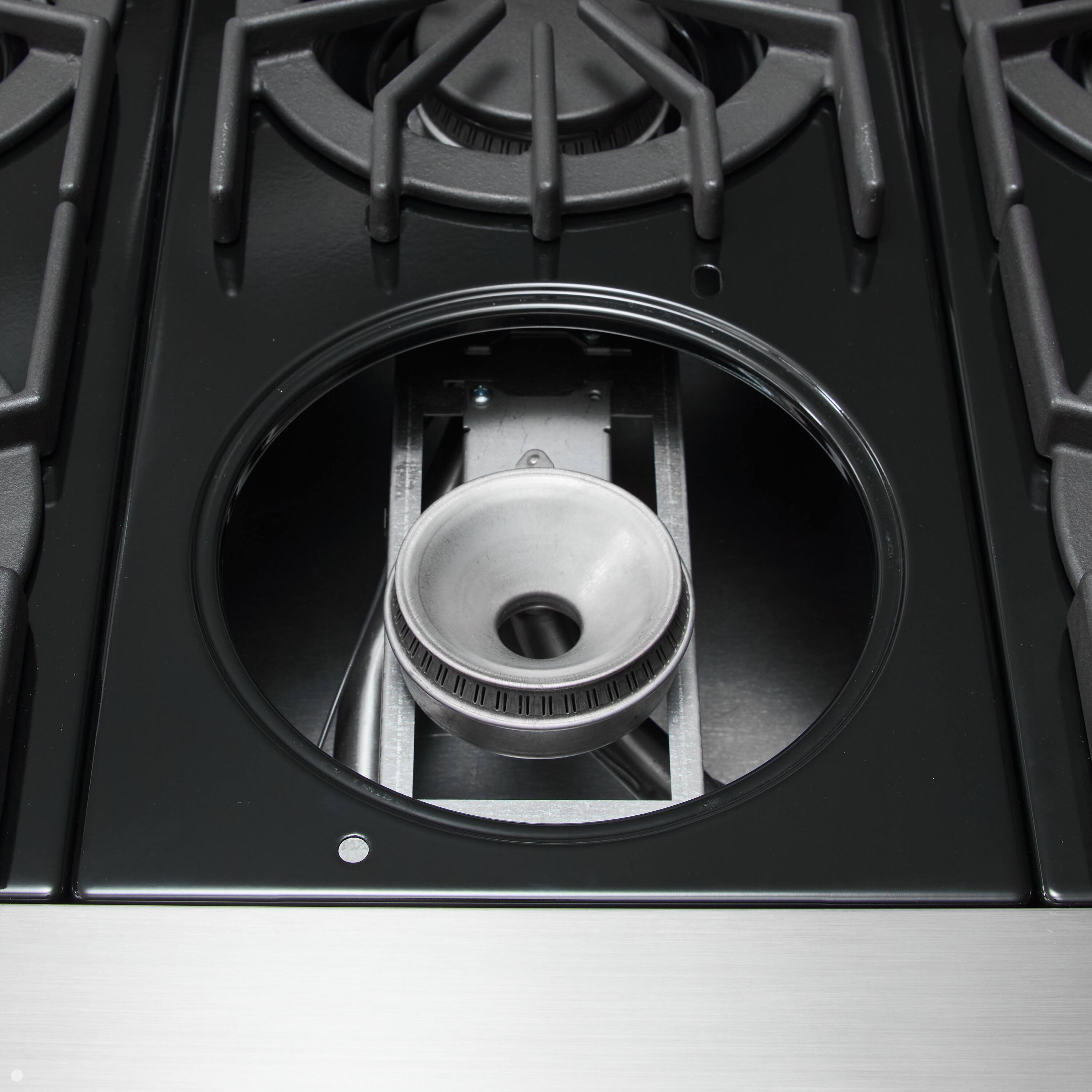 Alt View 7. Viking - 5-Series Gas Open Burner Range - Squall.