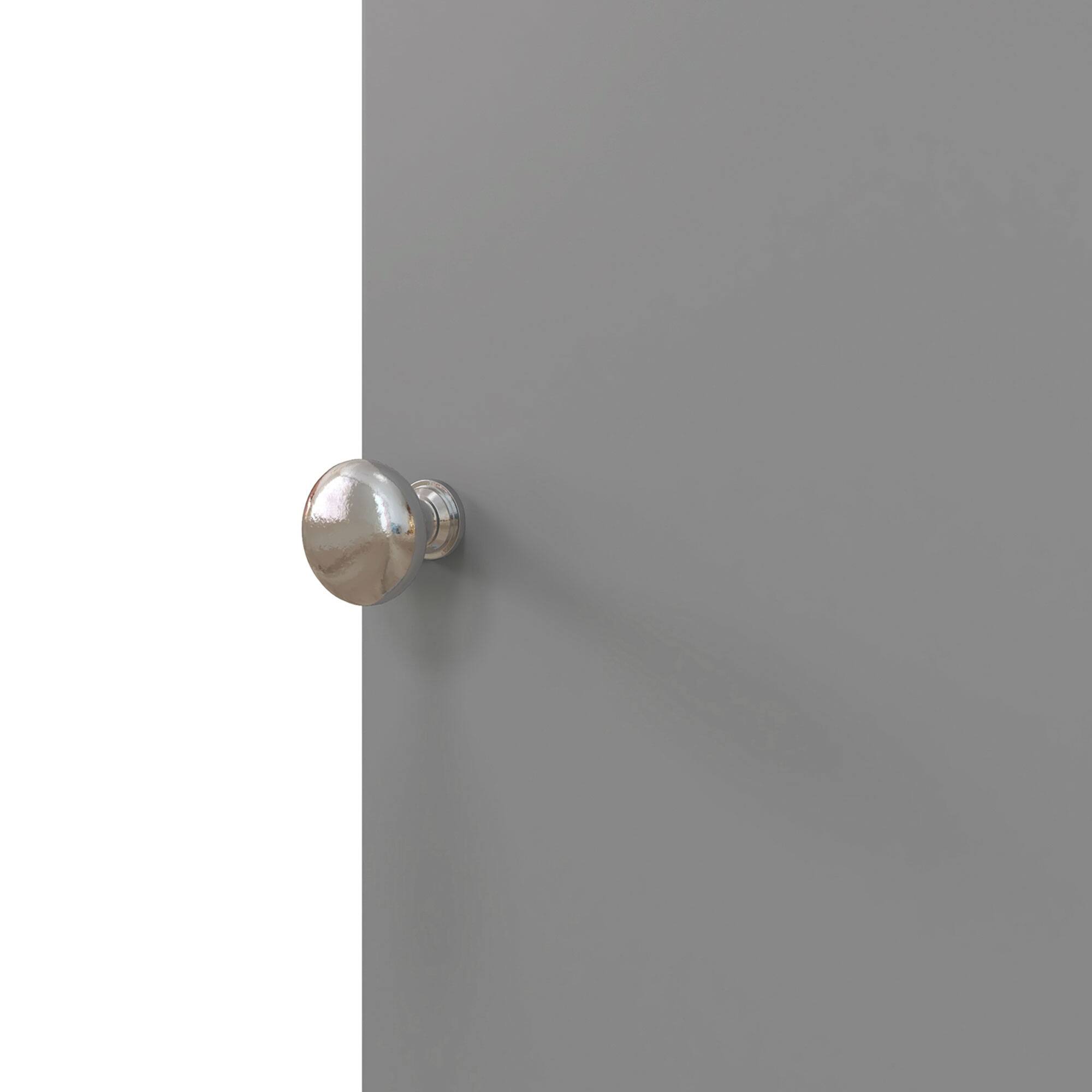 Angle. TinyHomie - Toilet Paper Cabinet Small Bathroom Corner Floor Cabinet with Doors and Shelves Thin Storage Bathroom Organizer - Gray.