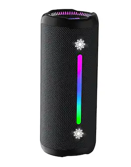 FINEAK - Bluetooth Speakers Wireless Loud Stereo Sound IPX7 Waterproof Outdoor Portable Speaker - Black