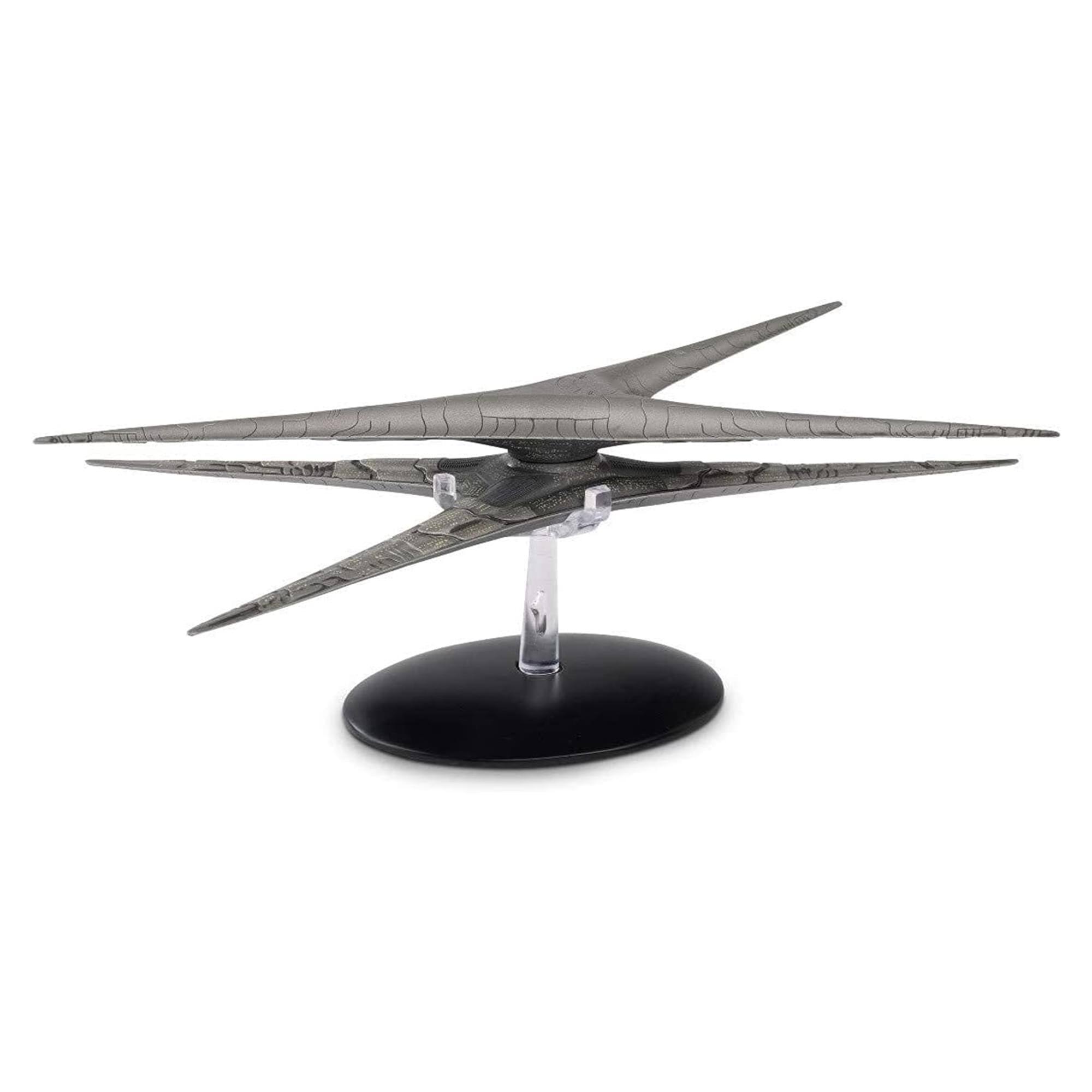 Alt View 3. Eaglemoss - Eaglemoss Battlestar Galactica Ship Replica | Modern Basestar (Blood and Chrome) - Grey.