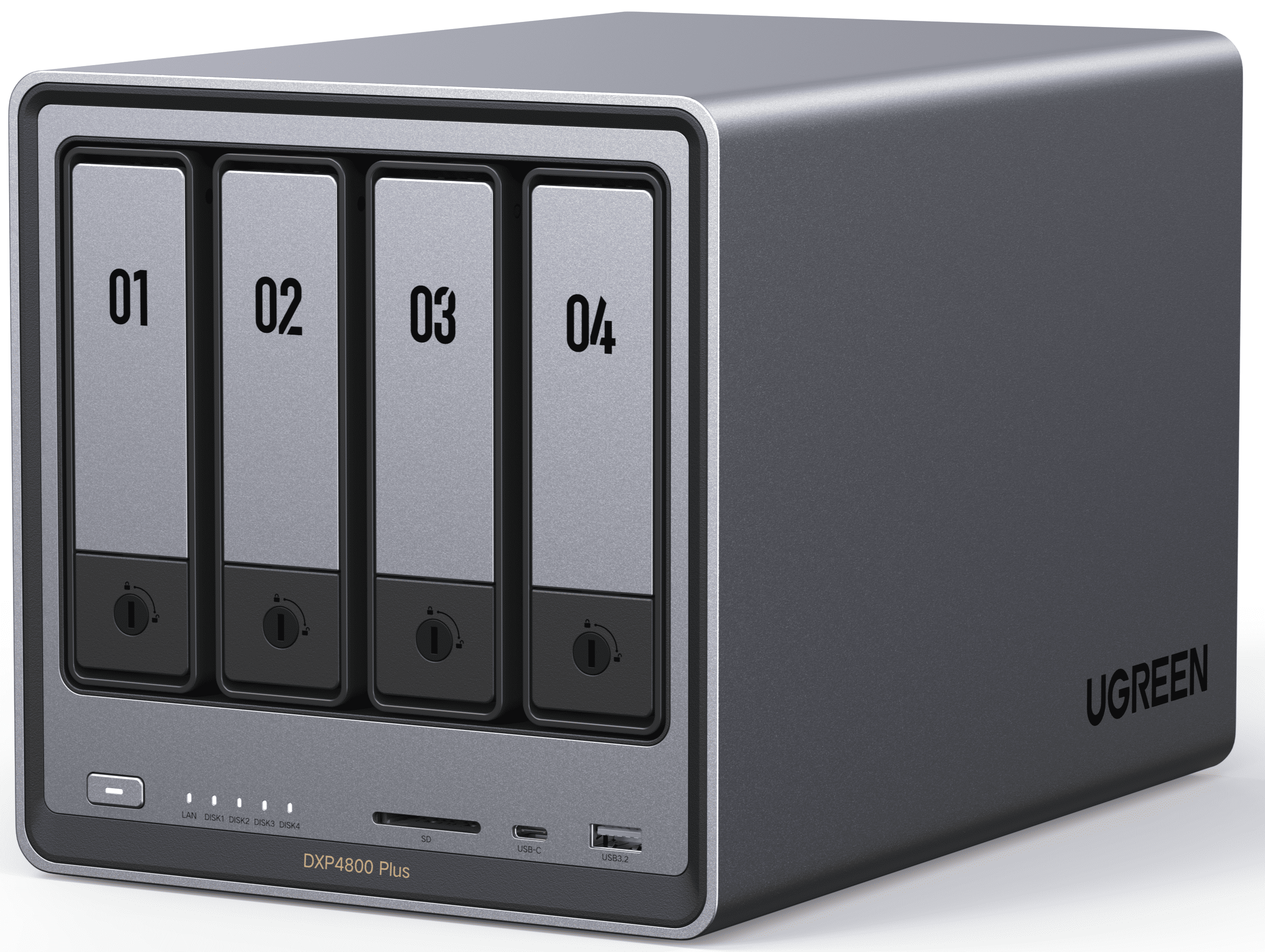 UGREEN NASync DXP4800 Plus, 144TB 4 Bay NAS with AI Photo Album
