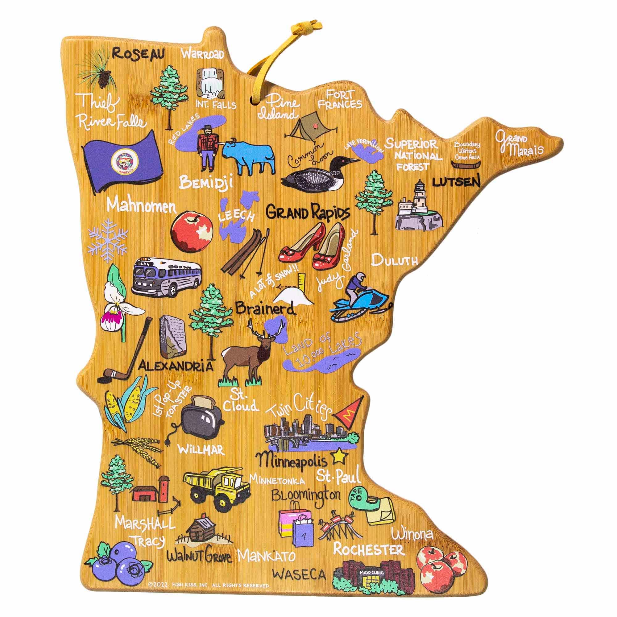 Totally Bamboo - Minnesota Cutting Board with Artwork by Fish Kiss price history on PriceWatchPro