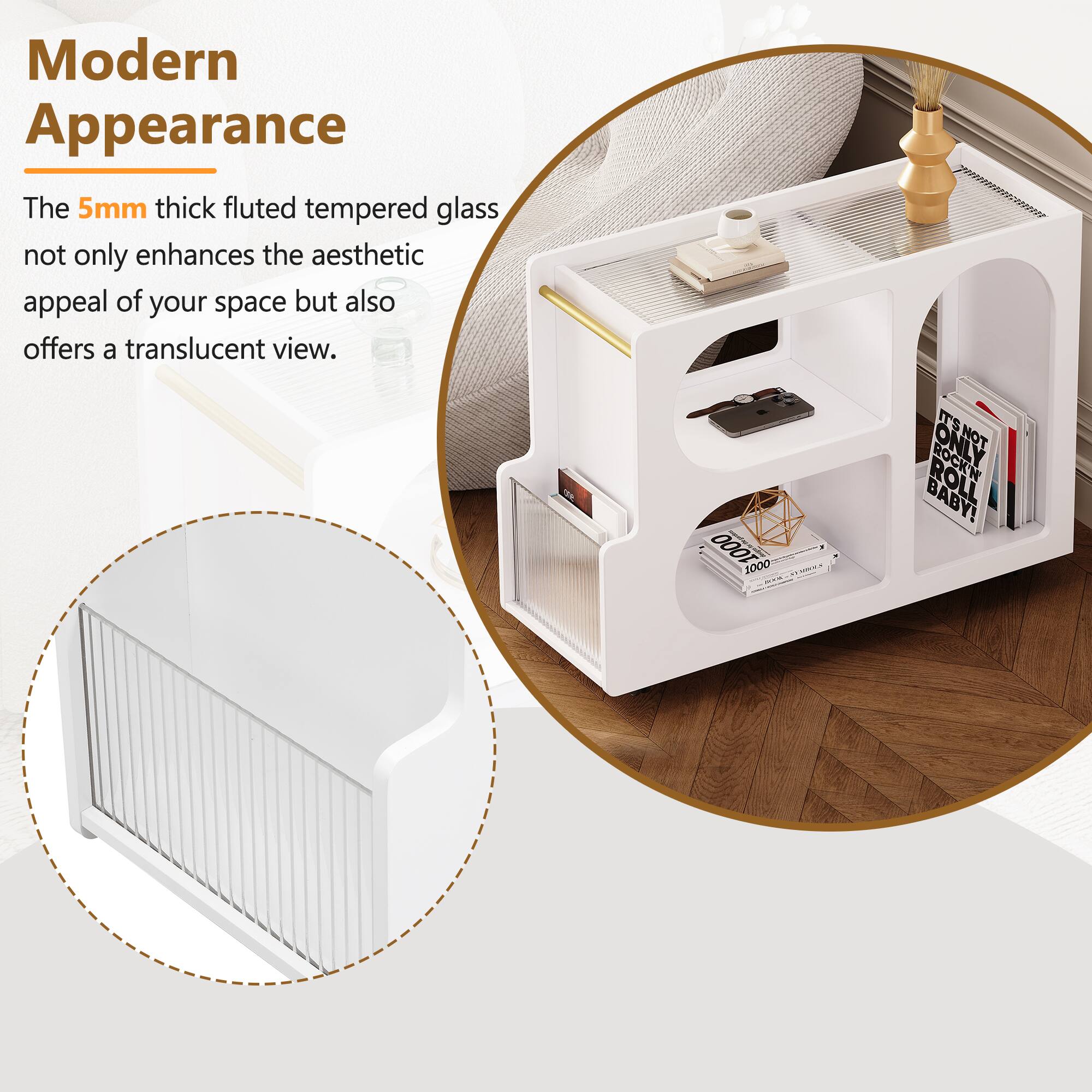 Modern Appearance

The 5mm thick fluted tempered glass not only enhances the aesthetic appeal of your space but also offers a translucent view.

1000 1000 - IT'S ONLY NOT BABY!