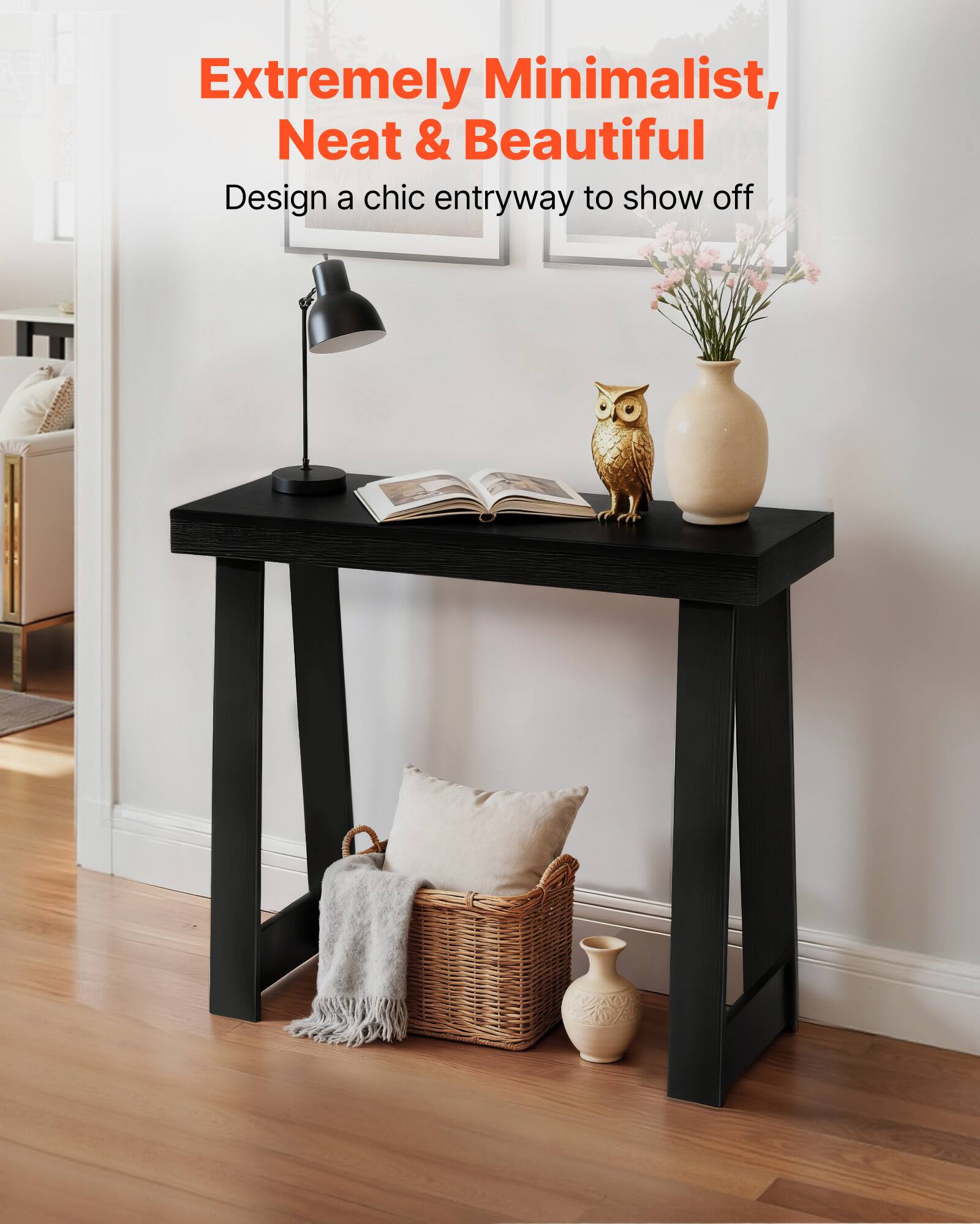 Extremely Minimalist, Neat & Beautiful  
Design a chic entryway to show off