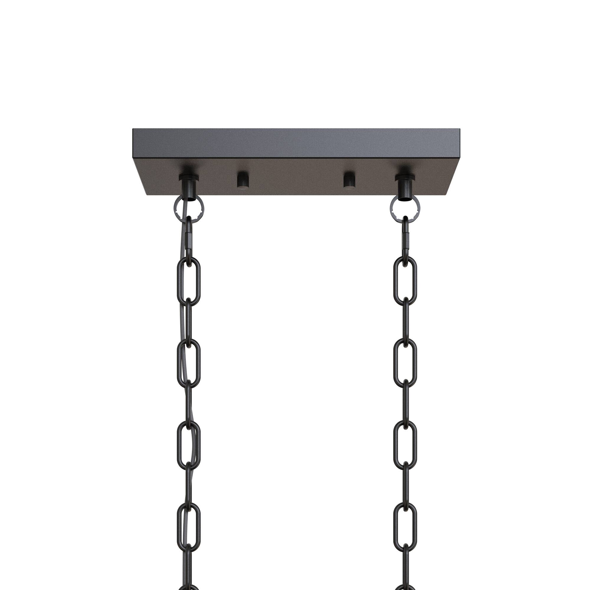 Alt View 3. Jandcase - JANDCASE 5-Light Black Island Pendant Light, E26 Socket, Non-Integrated Bulbs, KD Design, for Kitchen Island - Black.