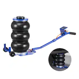 VEVOR - Air Jack, 3 Ton/6613 lbs Triple Bag Air Jack,Airbag with Six Steel Pipes, Lift Up to 17.7 inch/450 mm,1-6 s Fast Lifting - Blue;Black