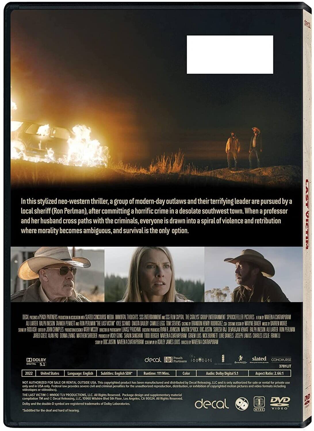 Alt View 1. The Last Victim   - DVD.