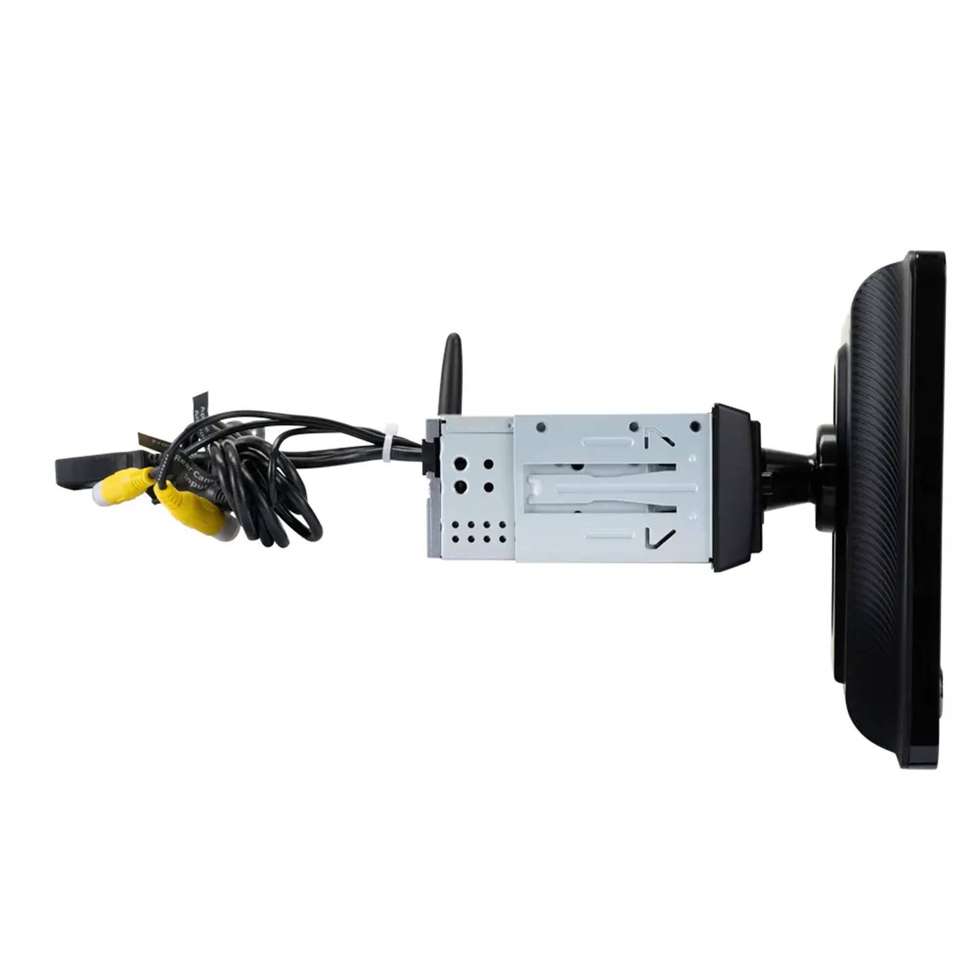 Alt View 10. Jensen - Jensen CAR1013-R 10.1" Mechless CPAA AV Receiver w/ Light Ring - Black/Gray.
