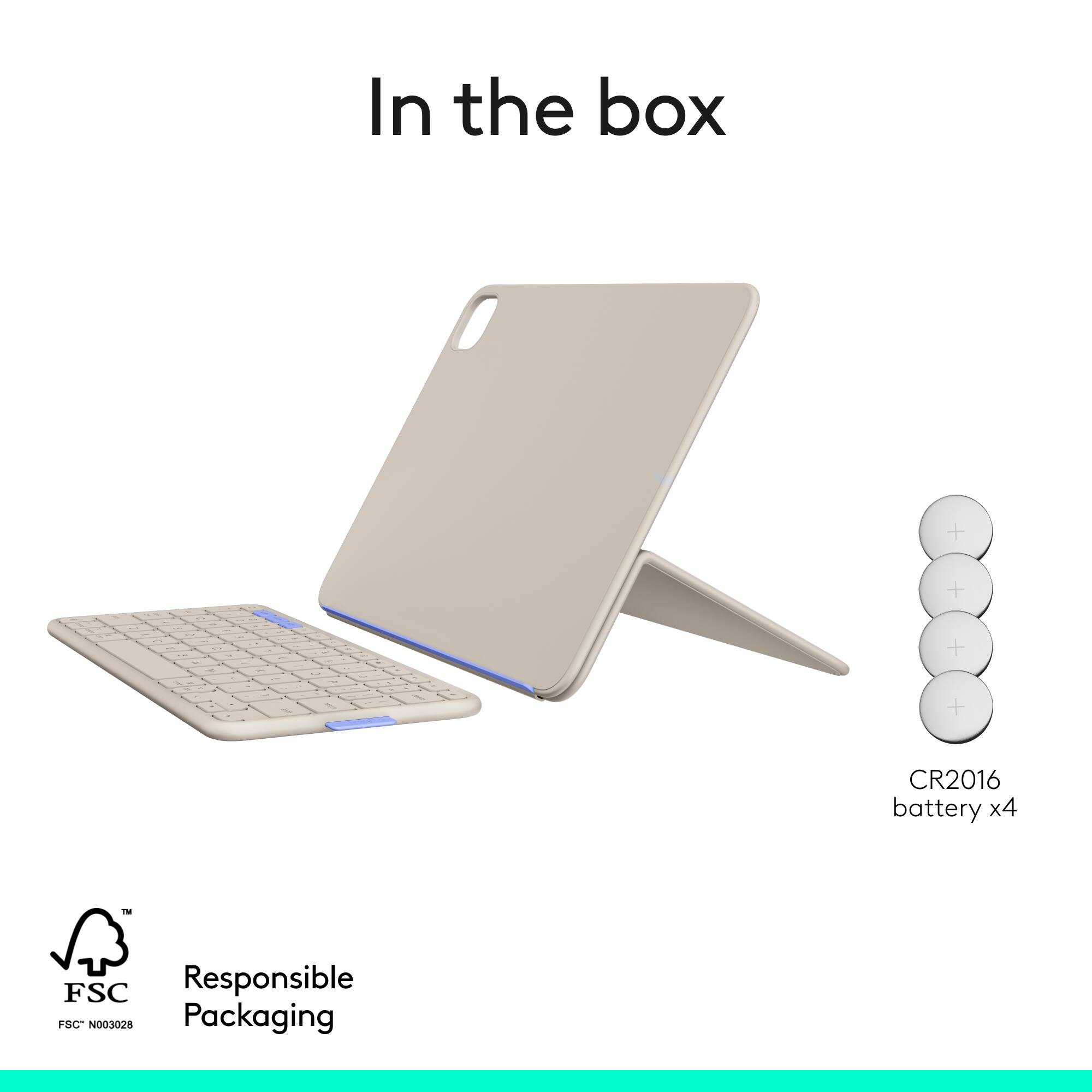 In the box

- CR2016 battery x4

Responsible Packaging

FSC™

FSC® N003028