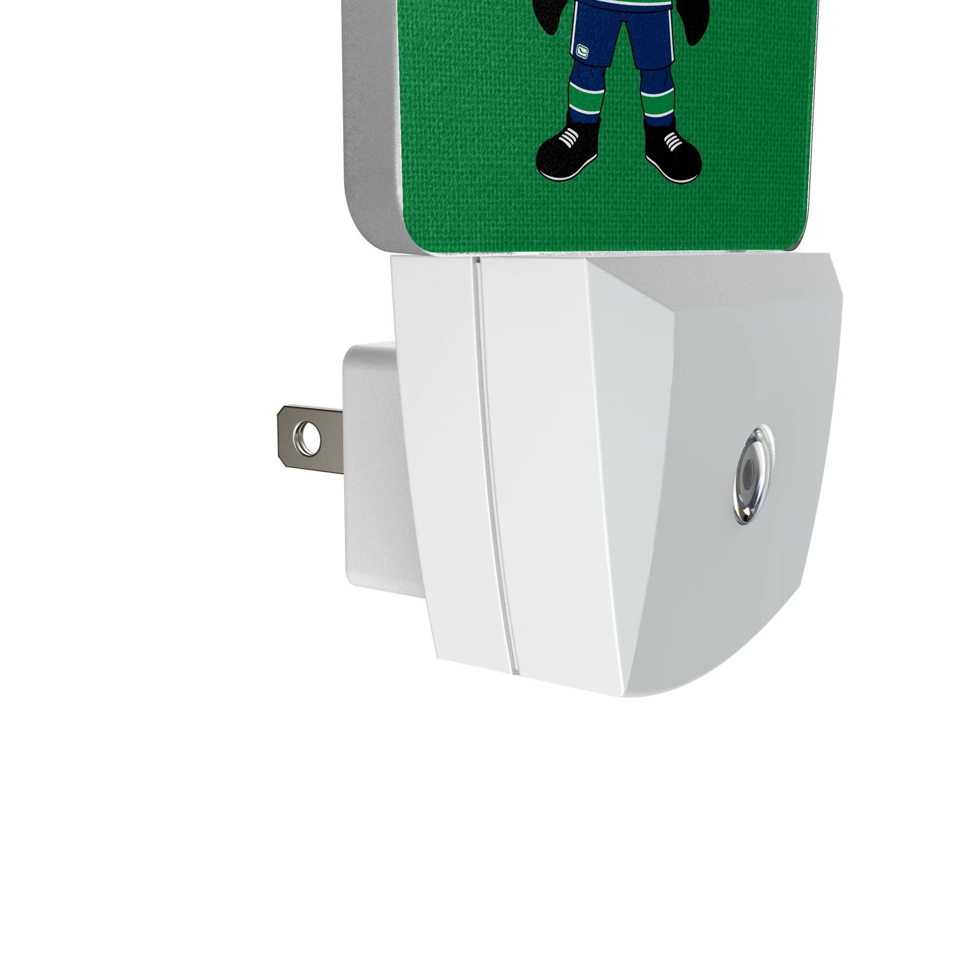 Alt View 2. Keyscaper - Vancouver Canucks 2-Pack Solid Design Mascot Nightlight Set - White.
