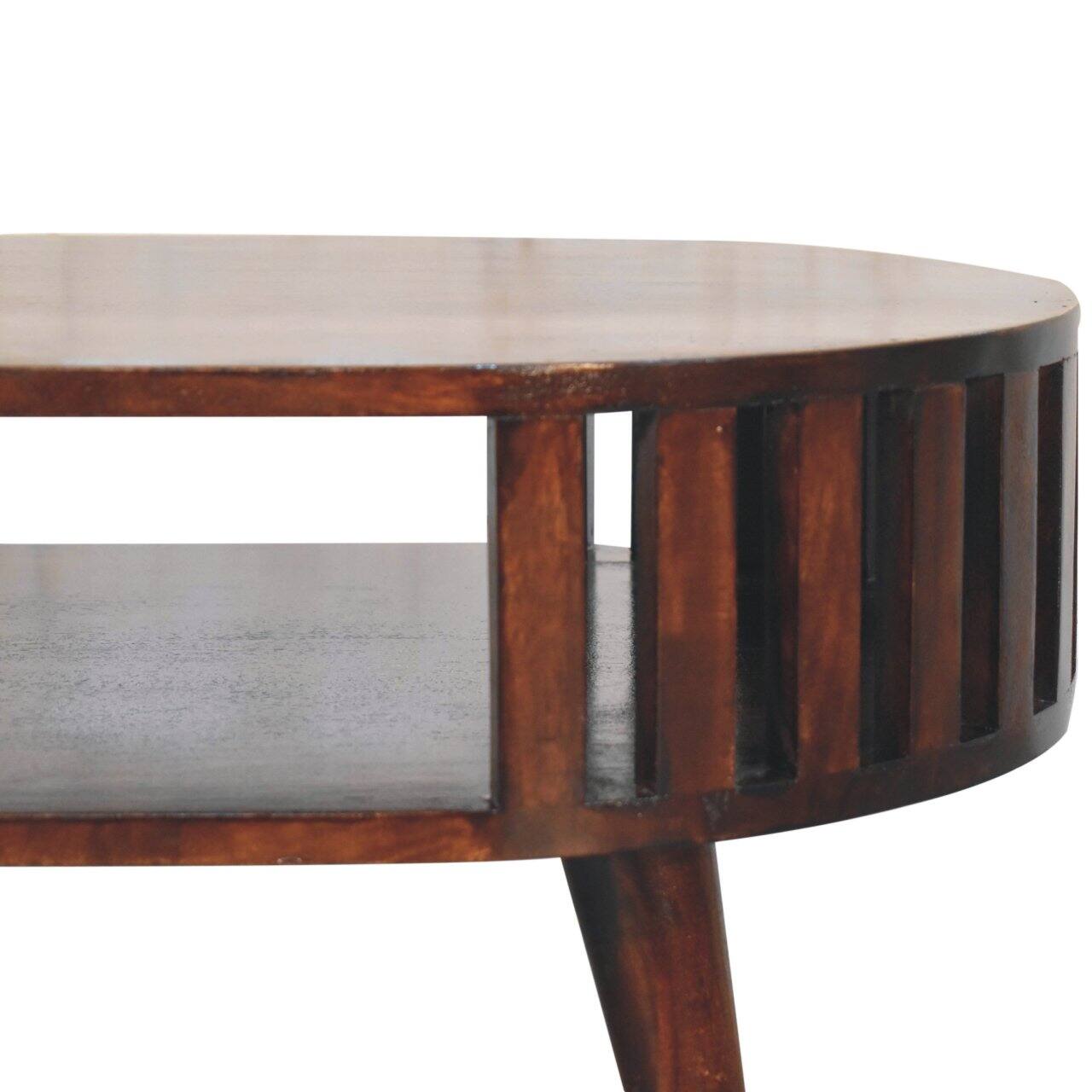 Alt View 1. Artisan Furniture - Artisan Furniture Solid Wood Ariella California Walnut Coffee Table - Brown.