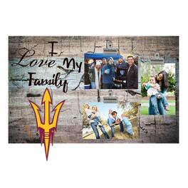 Fan Creations - Arizona State Sun Devils 11" x 19" I Love My Family Clip Photo Frame - Multicolor