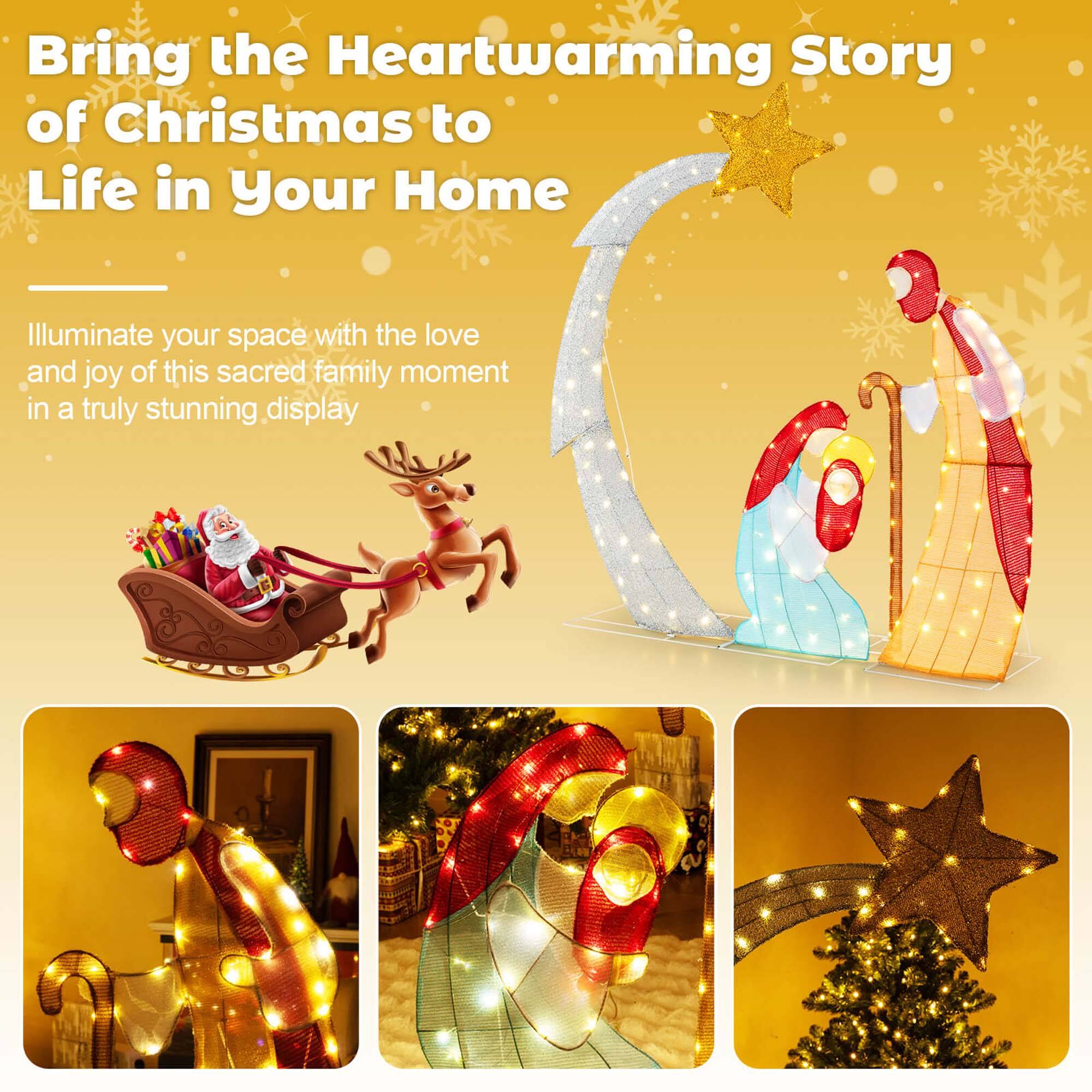 Bring the Heartwarming Story of Christmas to Life in Your Home

Illuminate your space with the love and joy of this sacred family moment in a truly stunning display