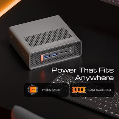 Qian Atlas 5 Mini PC – Intel Core i5‑1235U, 16GB DDR4, 512GB SSD Qian Atlas 5 Mini PC – Intel Core i5‑1235U, 16GB DDR4, 512GB SSD