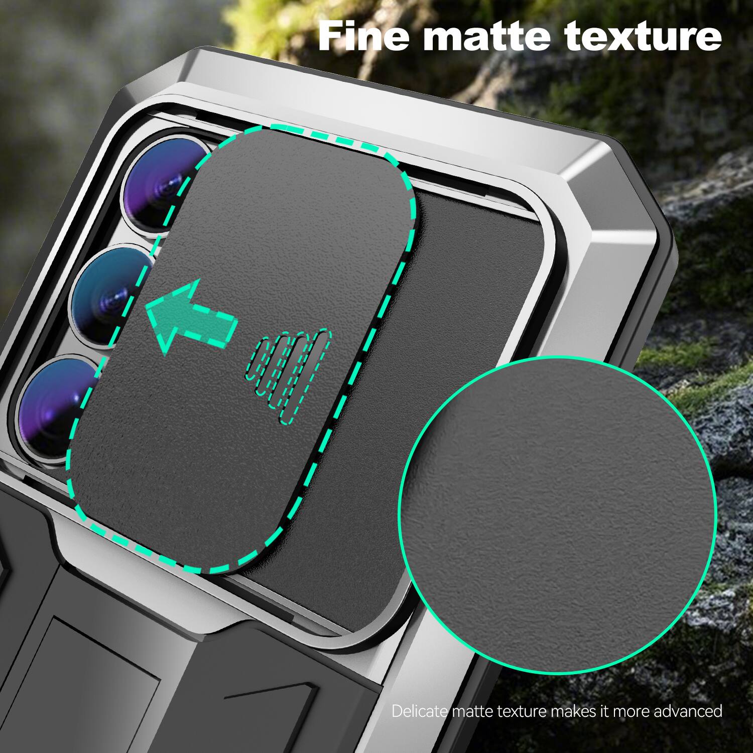 Fine matte texture  
Delicate matte texture makes it more advanced