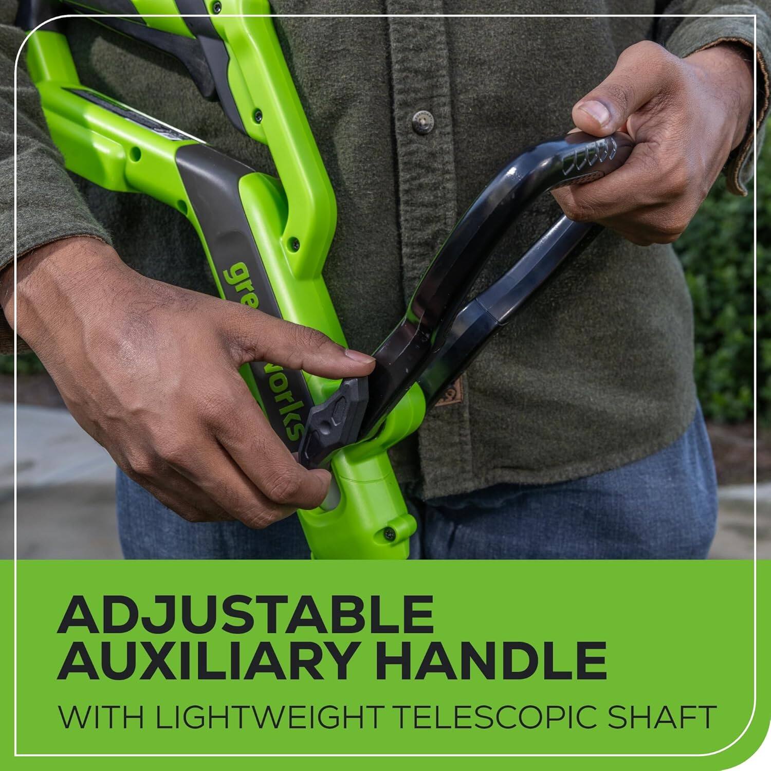 Adjustable Auxiliary Handle with Lightweight Telescopic Shaft
