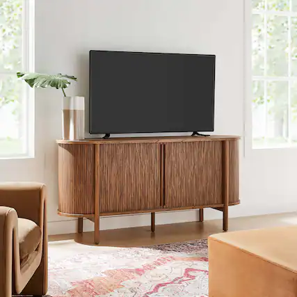 Front. Modway - Cadence 63" Curved Sideboard by Modway - Walnut.