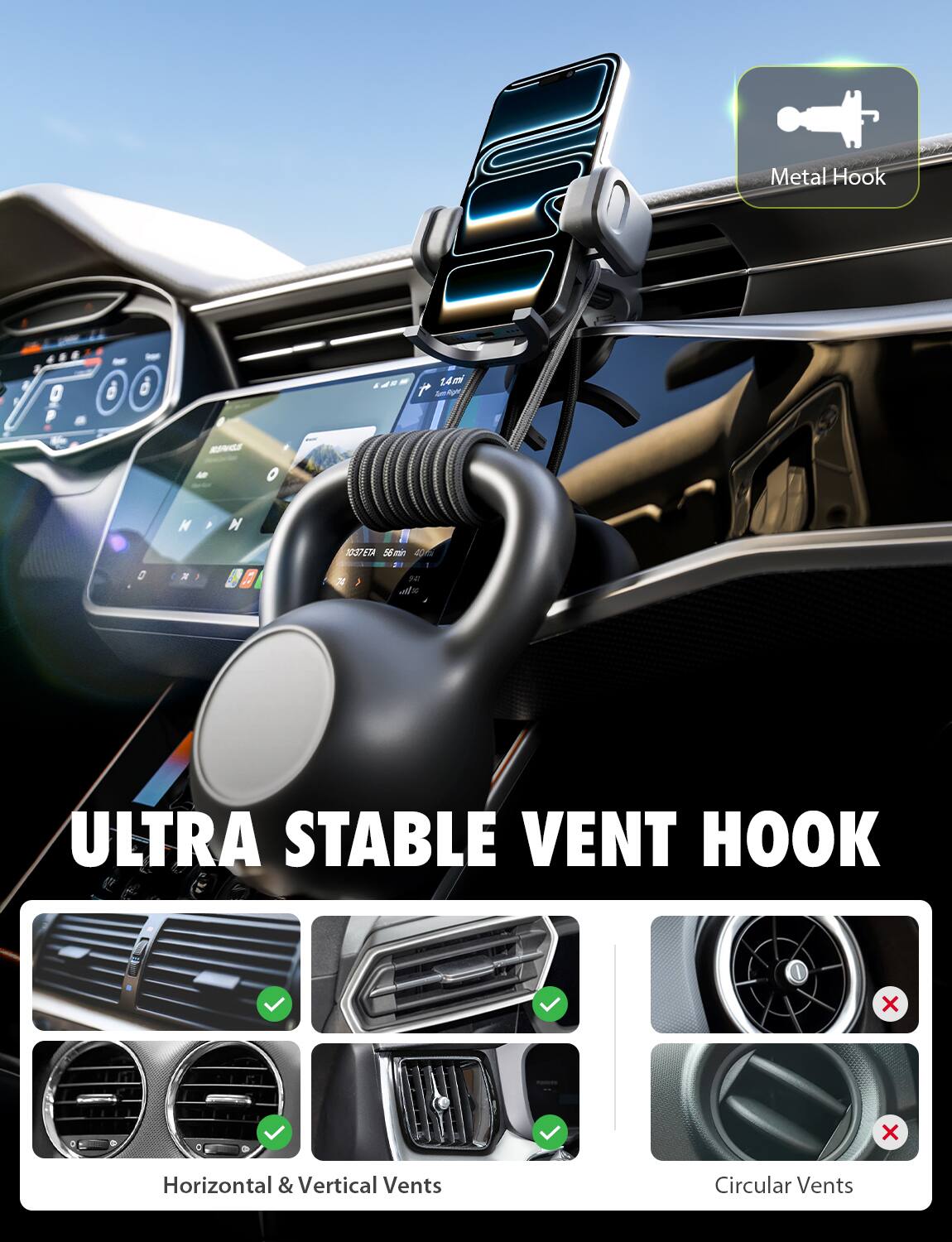 Metal Hook LAE5 14m t Sm - M - O N , H 0 .  1 5  Sm 4016 -. 1 N E , - ULTRA STABLE VENT HOOK x x Horizontal & Vertical Vents Circular Vents