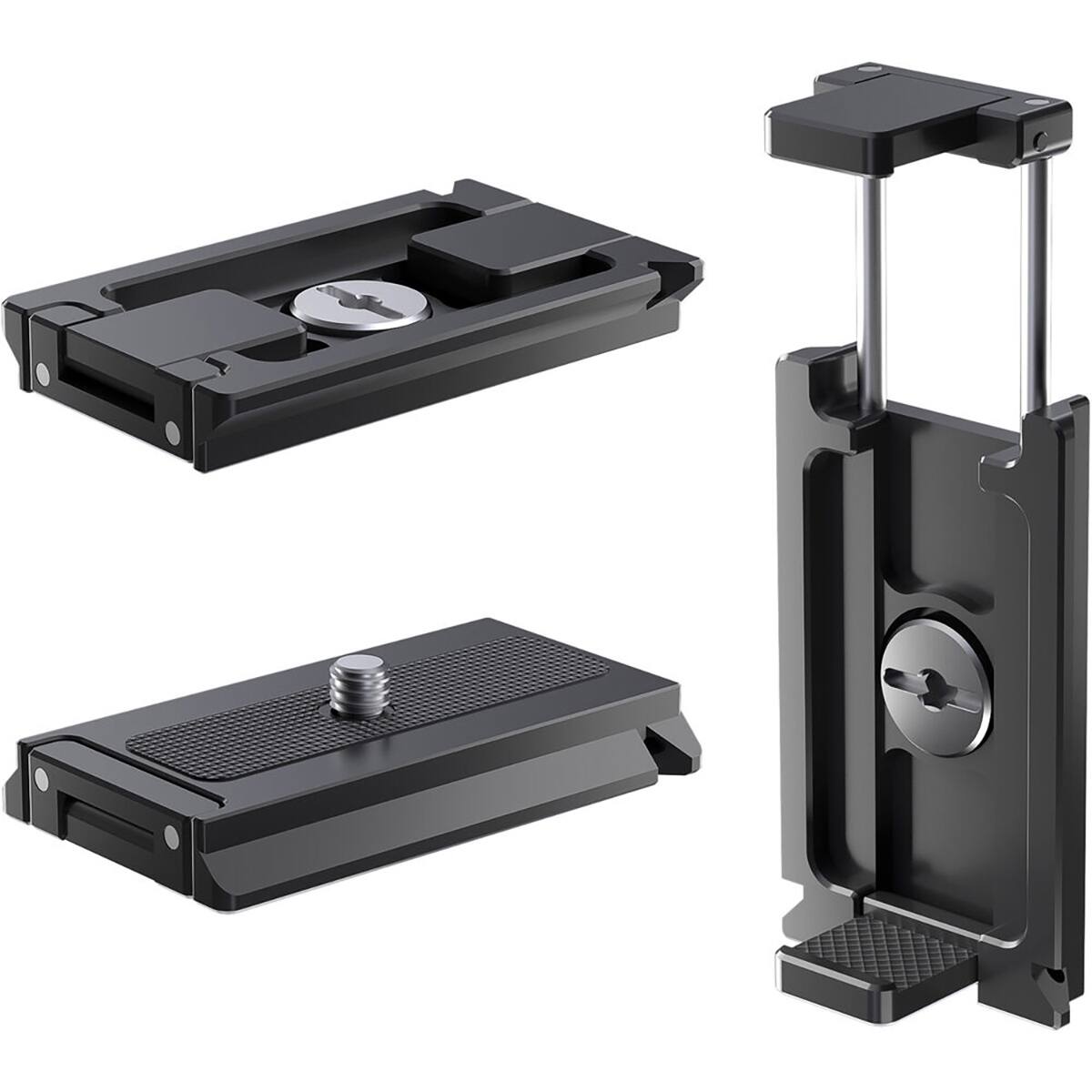 Alt View 1. Freewell - Freewell Arca-Compatible Quick Release Plate with Smartphone Holder.