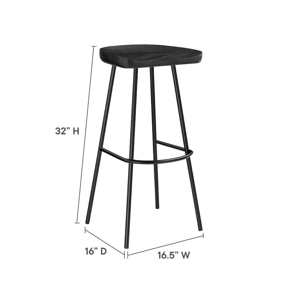 32" H  
16" D  
16.5" W