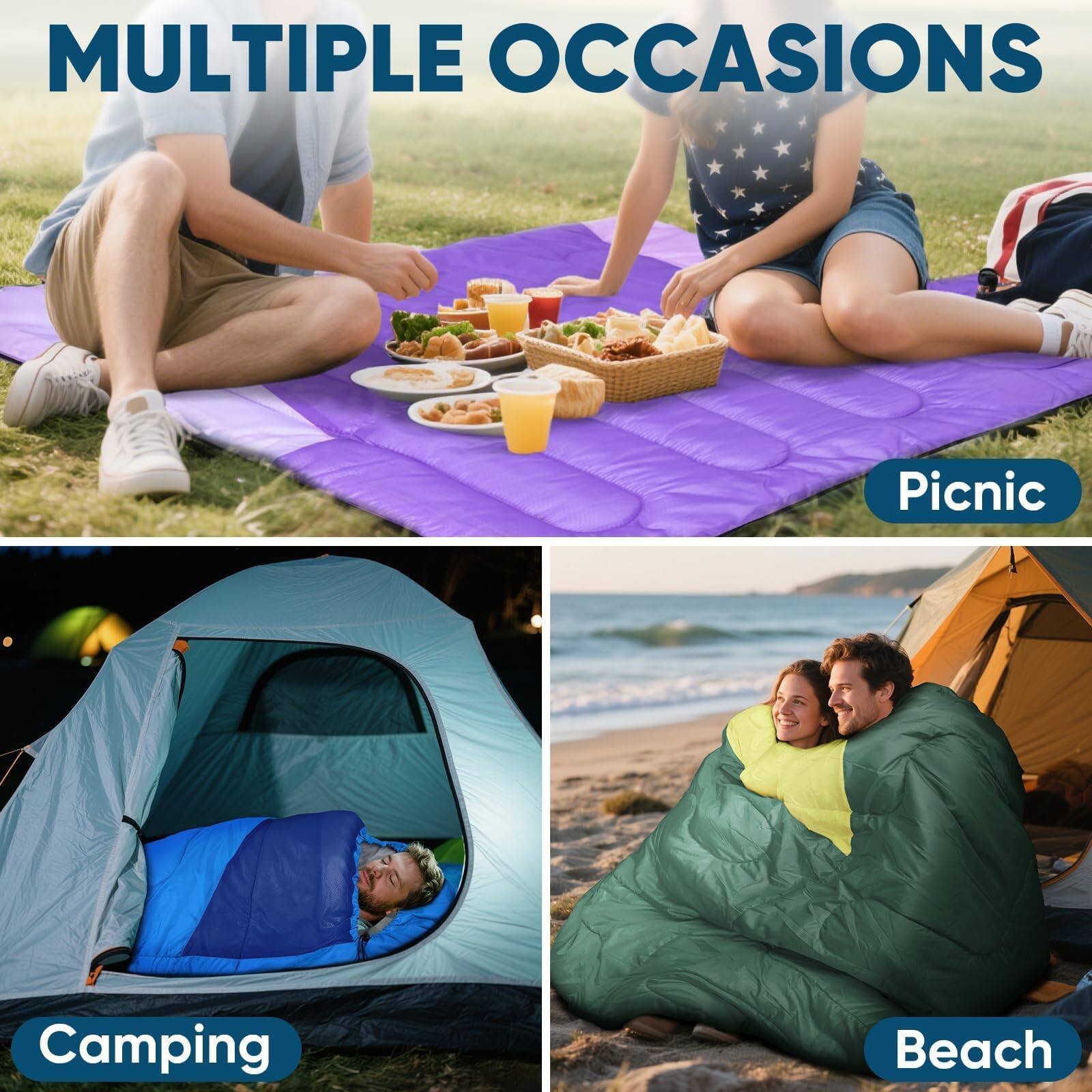 MULTIPLE OCCASIONS

Picnic

Camping

Beach