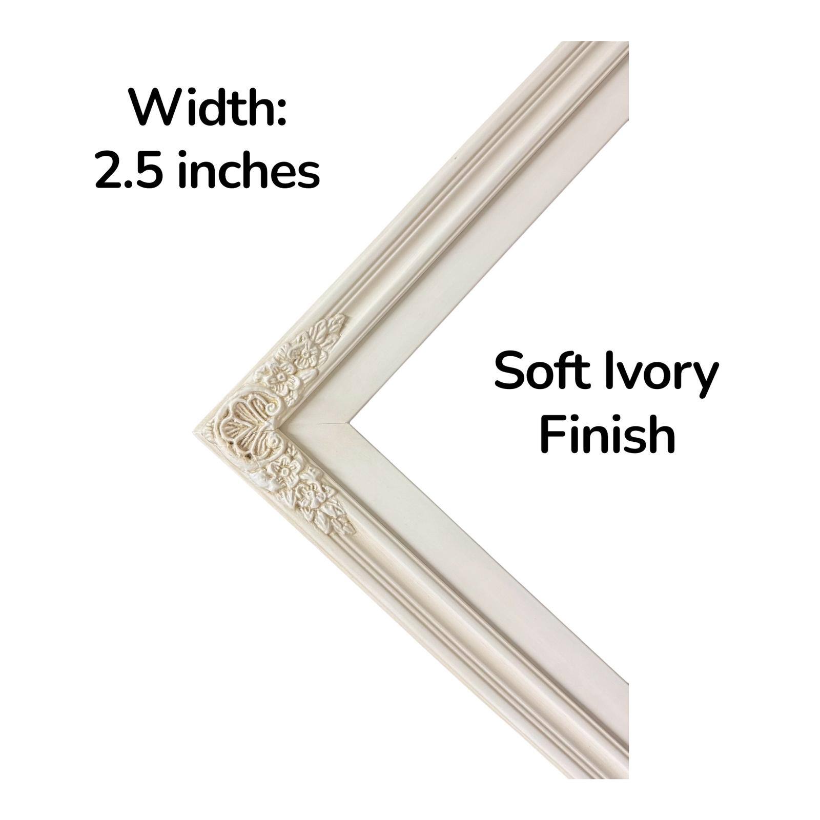 Width: 2.5 inches  
Soft Ivory Finish