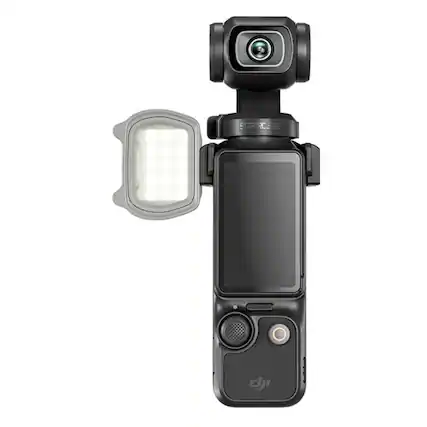 Front. StartRC - STARTRC Magnetic Gray Fill Light with Bracket for DJI Pocket 3 with USB Charging.