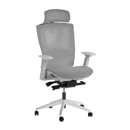 Front. Autonomous - ErgoChair Pro Office Chair Lumbar Support Mesh - Cool Gray.