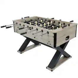 Sunnydaze - Delano 54.5 in Foosball Table with Distressed Wood Look - Gray