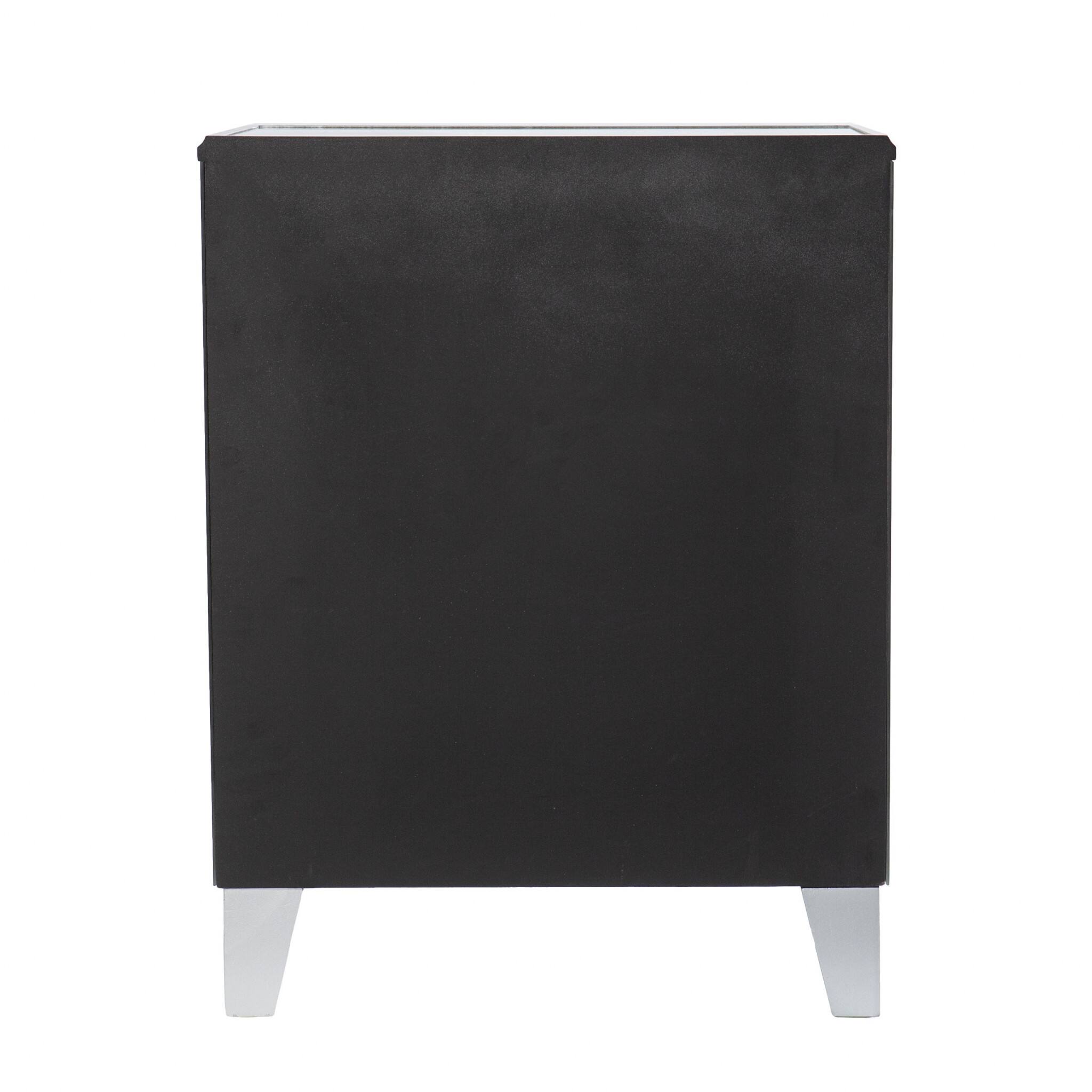 Alt View 1. Hivvago - Hivvago 26 Inch End Table With Three Drawers - Silver.