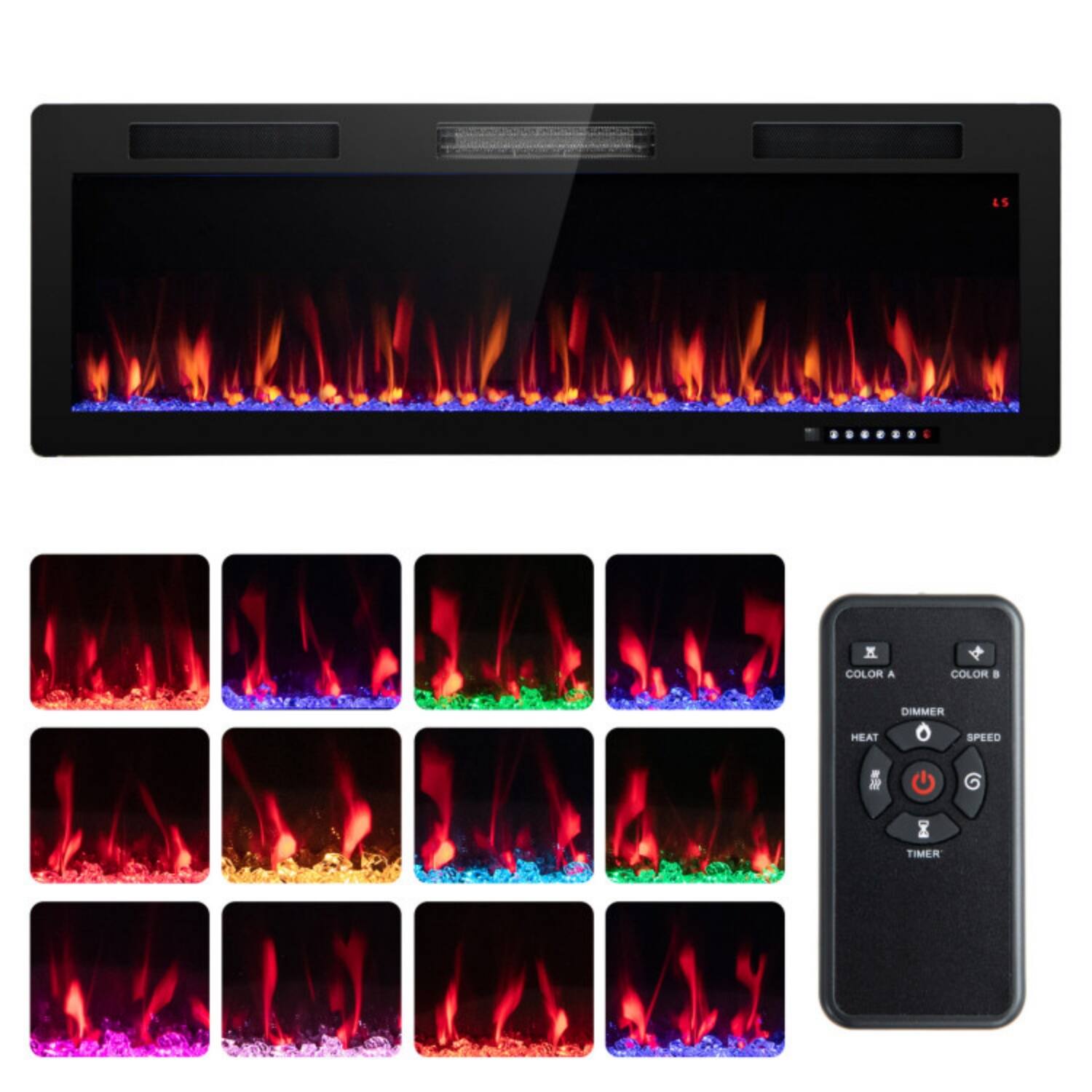 LS x COLOR A COLOR B  
DIMMER HEAT SPEED  
TIMER